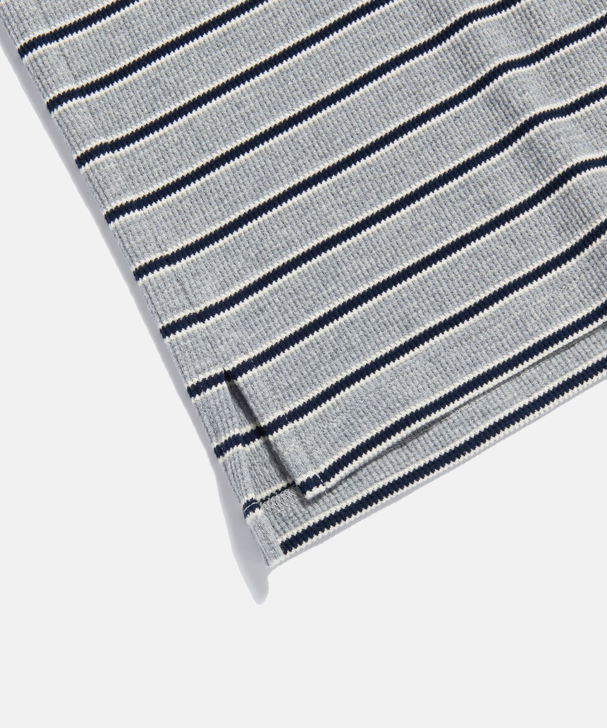 에스피오나지(ESPIONAGE) Multi Border Waffle Polo Grey