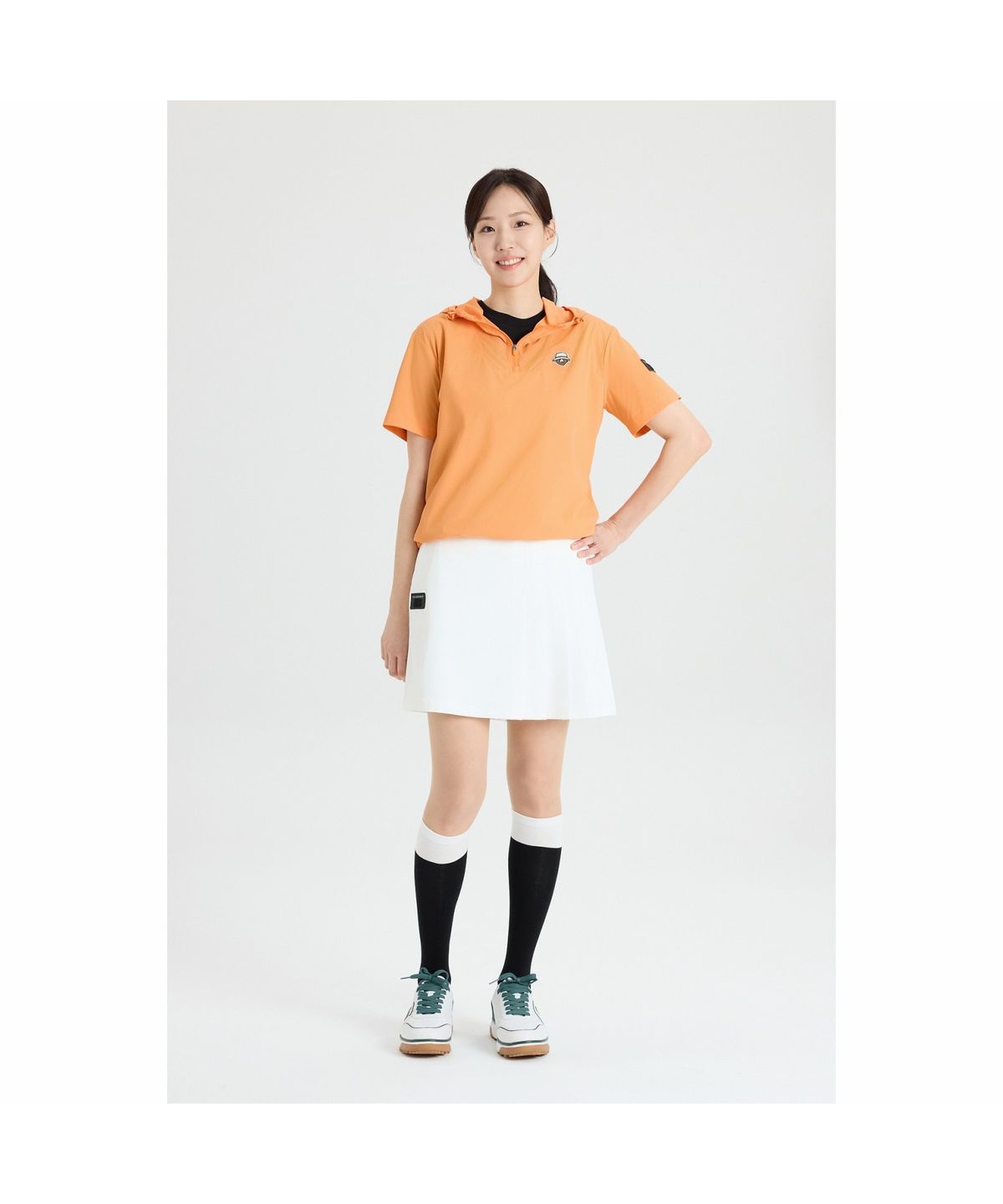 골든베어(GOLDEN BEAR) (W) Pleated Half Shorts G5PAM26341WHX