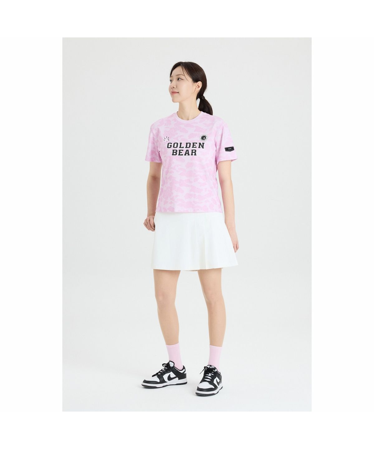 골든베어(GOLDEN BEAR) (W) Pleated Half Shorts G5PAM26341WHX