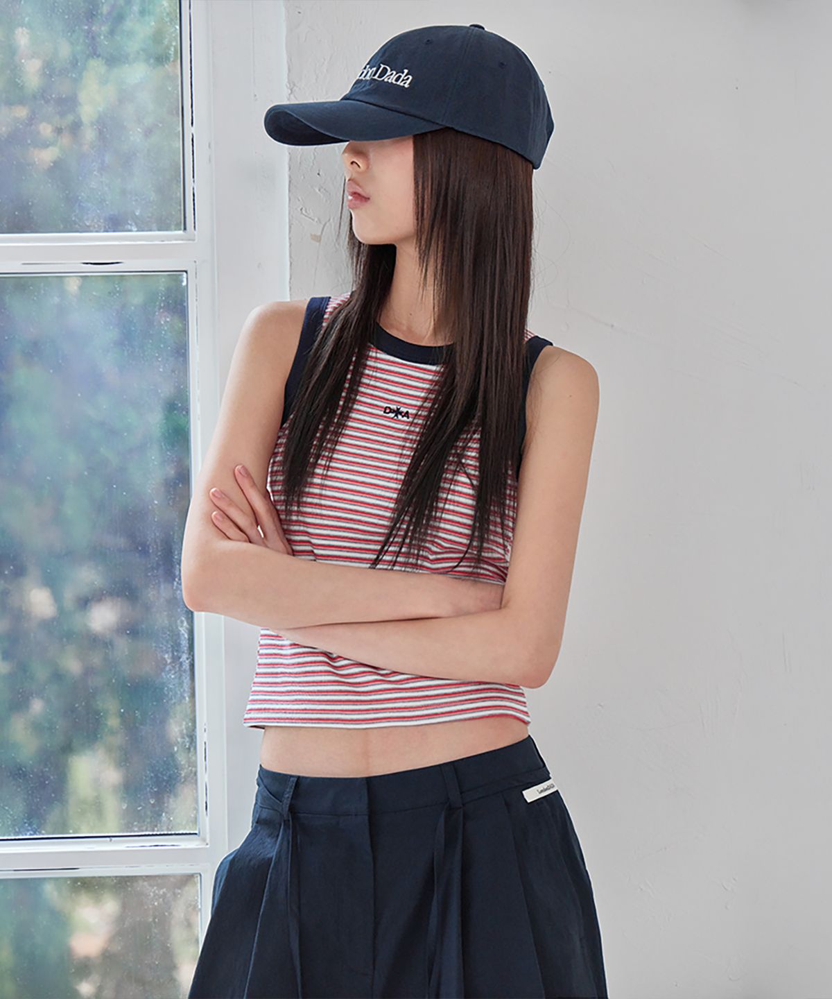 런던다다(LONDONDADA) Londondada Classic Ball Cap, NAVY