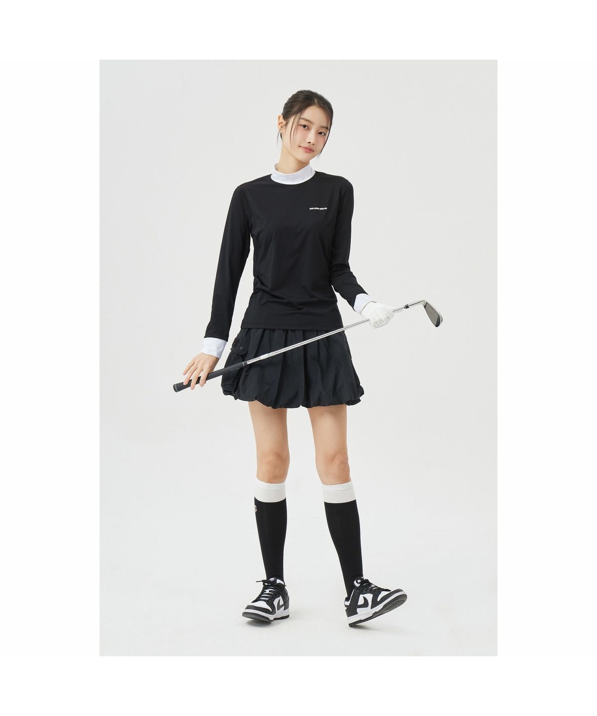 골든베어(GOLDEN BEAR) (W) Ballon-fit Skirt G5KCM26401BKX