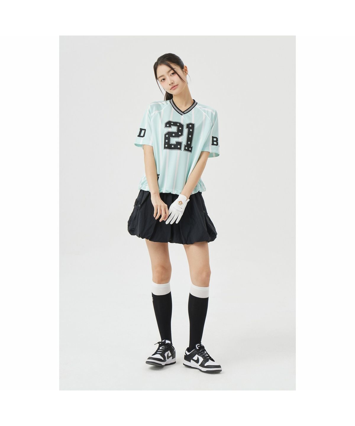 골든베어(GOLDEN BEAR) (W) Ballon-fit Skirt G5KCM26401BKX