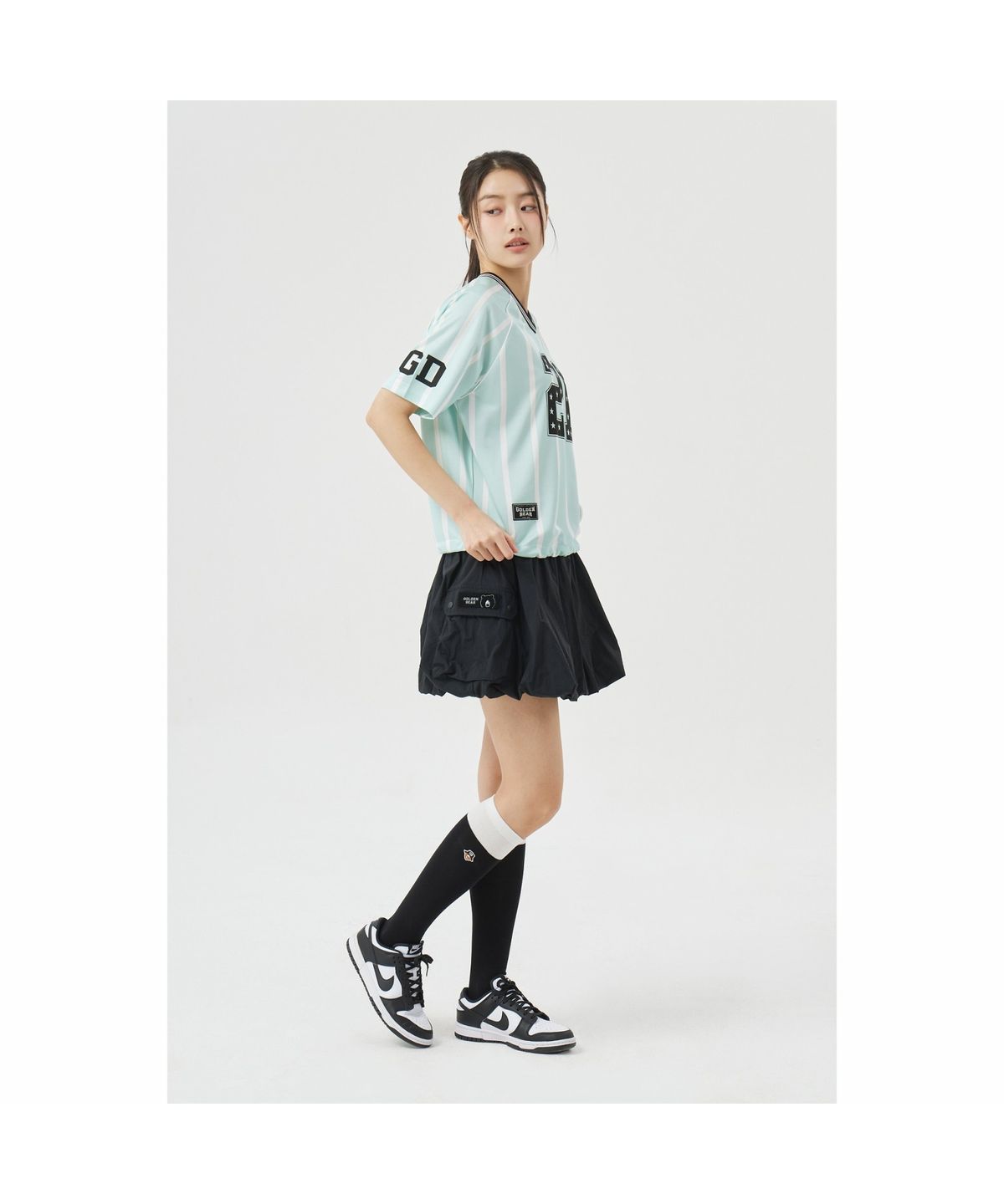골든베어(GOLDEN BEAR) (W) Ballon-fit Skirt G5KCM26401BKX