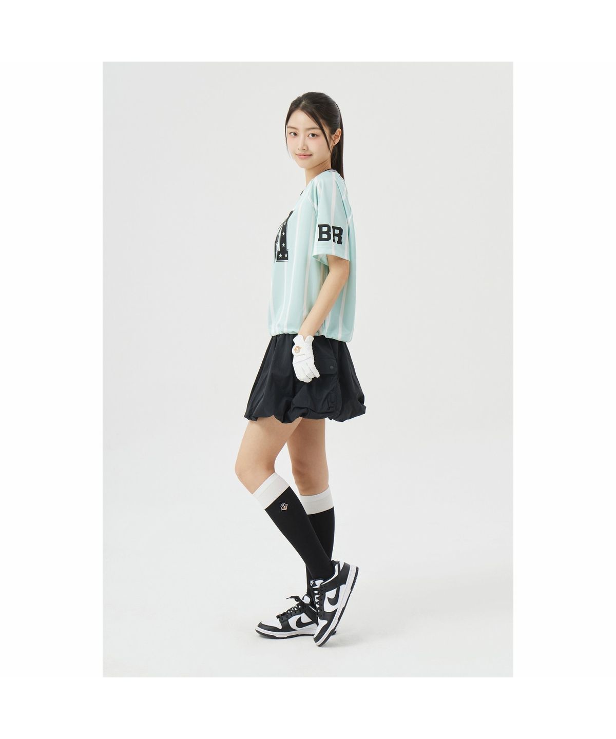 골든베어(GOLDEN BEAR) (W) Ballon-fit Skirt G5KCM26401BKX