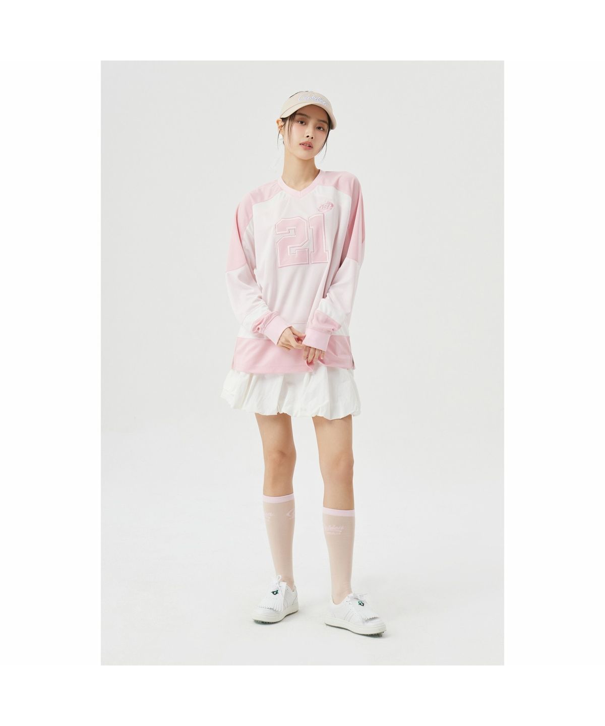 골든베어(GOLDEN BEAR) (W) Ballon-fit Skirt G5KCM26401WHX