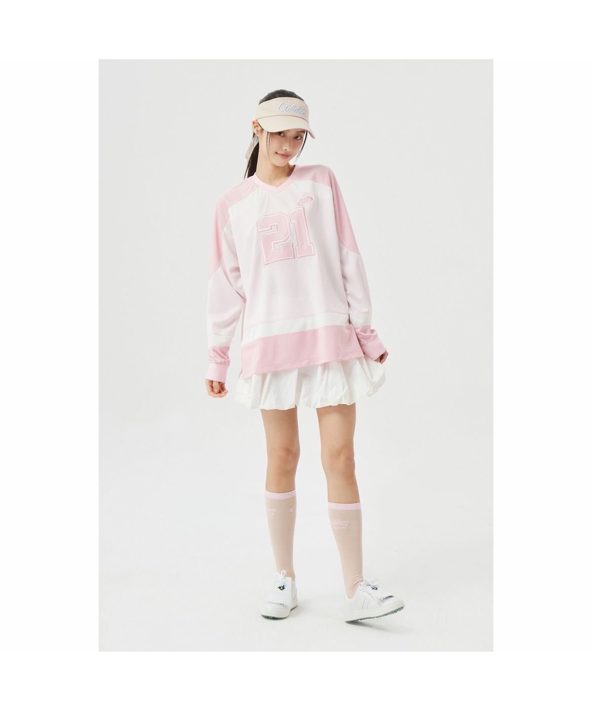 골든베어(GOLDEN BEAR) (W) Ballon-fit Skirt G5KCM26401WHX