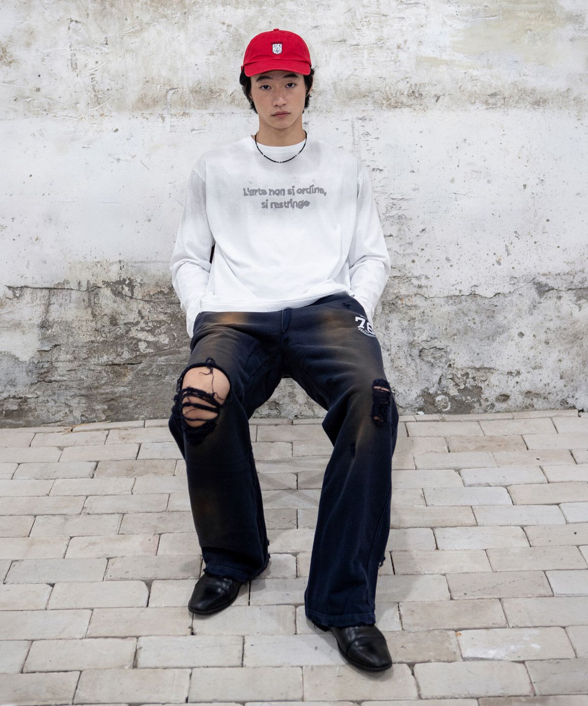 크래키(KRAKKI) [Unisex] Vintage Sweatpants_Navy [KR265PUP412]