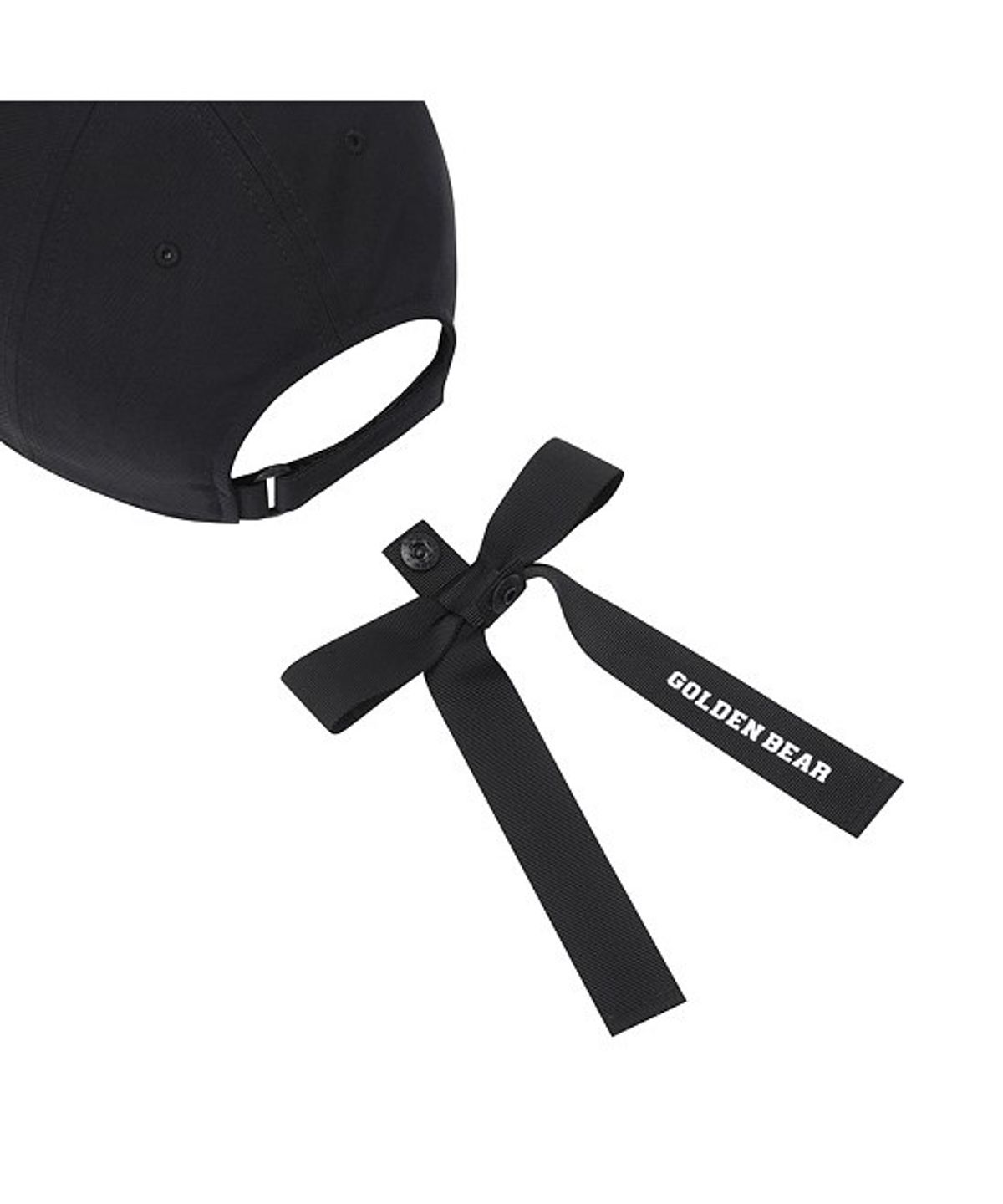골든베어(GOLDEN BEAR) (W) Detachable Ribbon Tail Ball Cap   G6RAX26281BKX