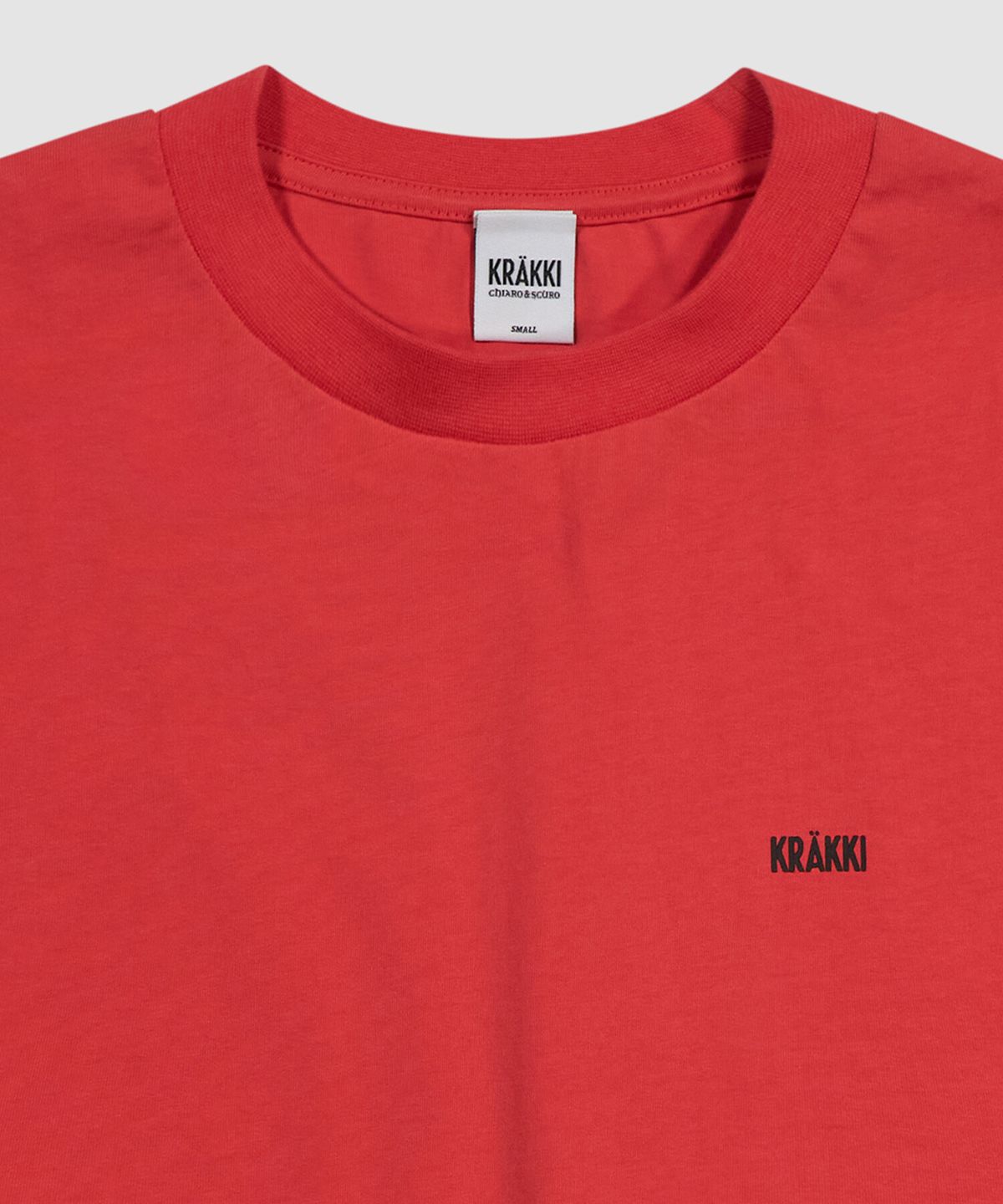 크래키(KRAKKI) [Unisex] Basic Logo Tee_Red [KR265PUT404]