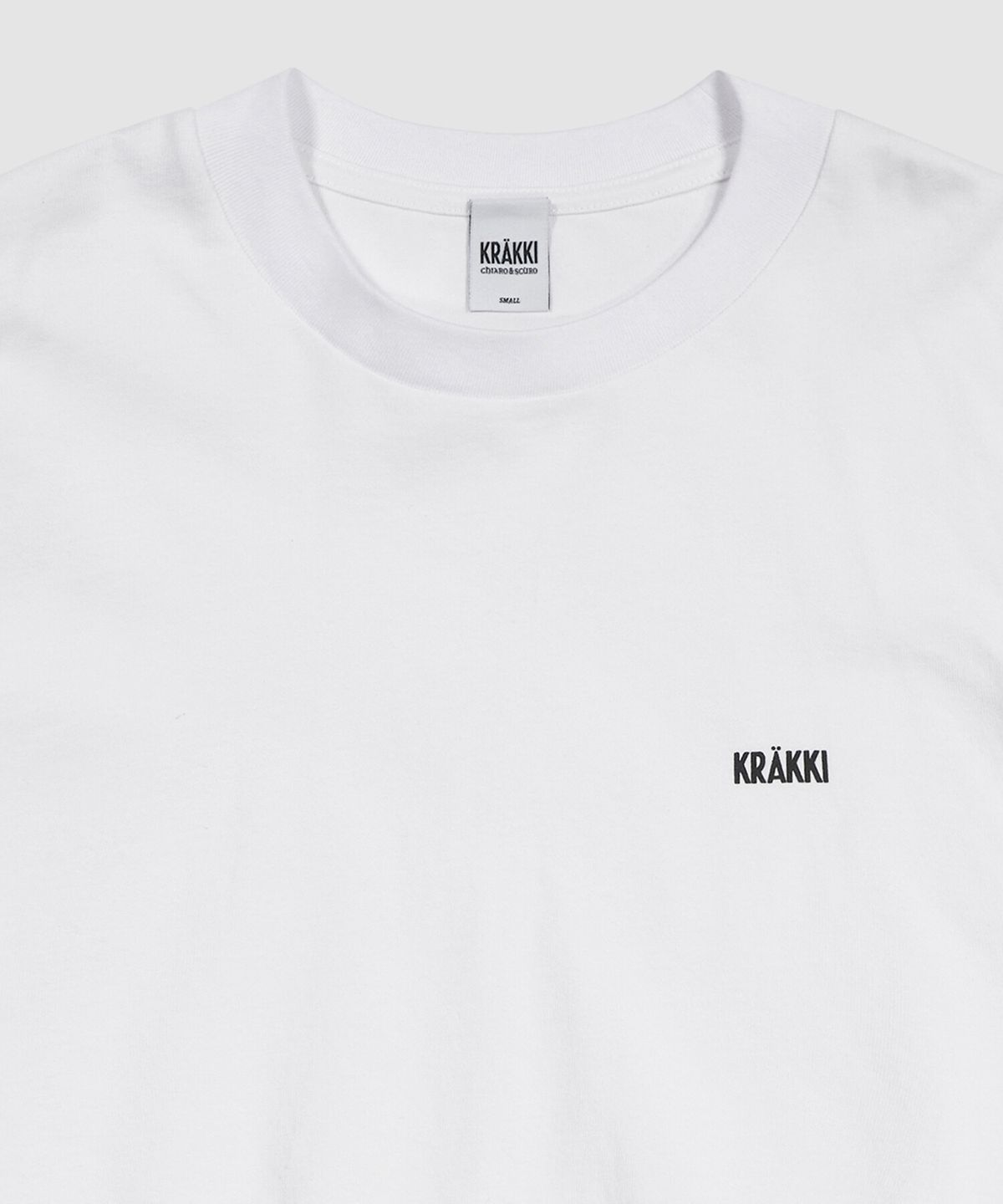 크래키(KRAKKI) [Unisex] Basic Logo Tee_White [KR265PUT402]