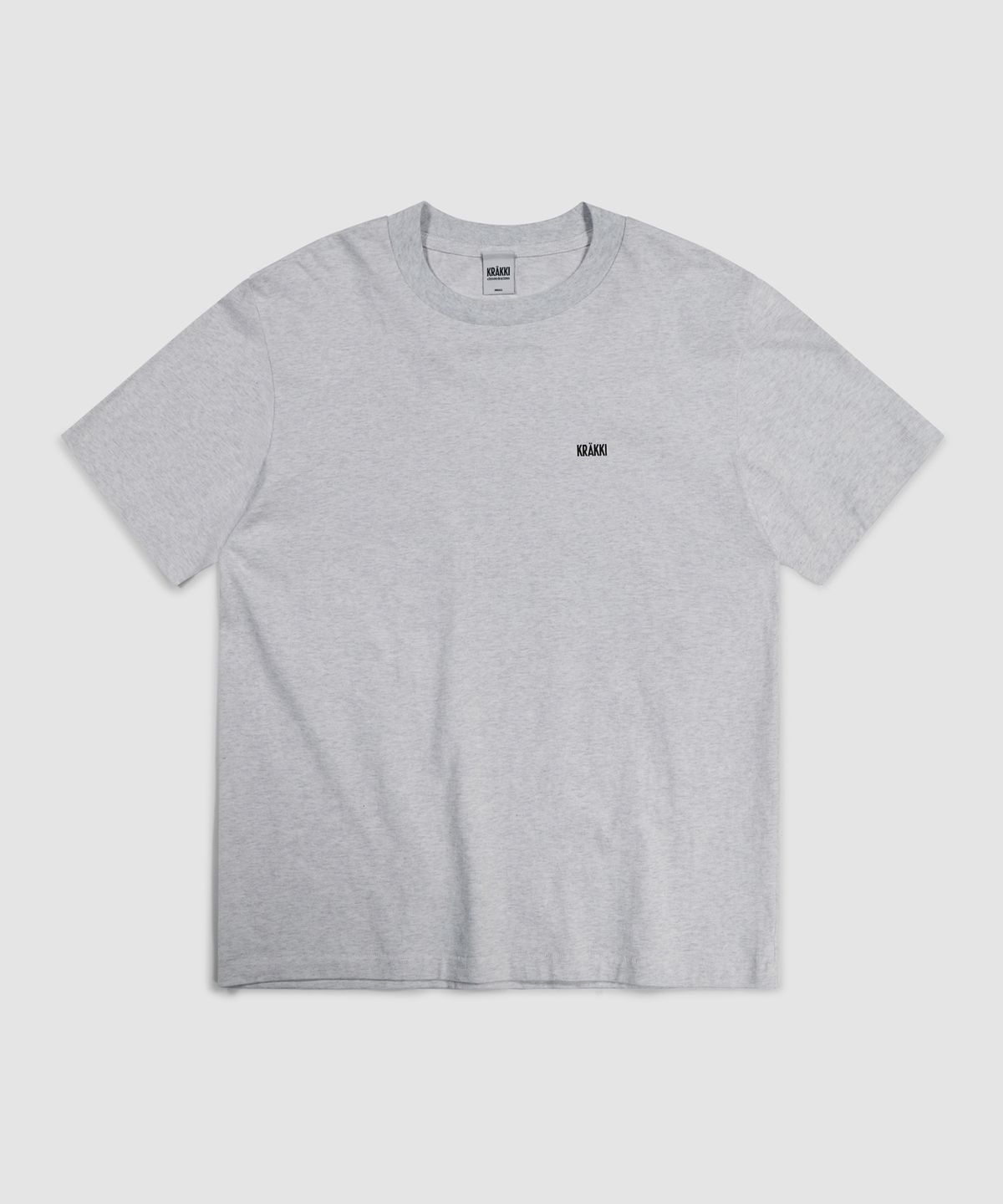 크래키(KRAKKI) [Unisex] Basic Logo Tee_M/Gray [KR265PUT401]