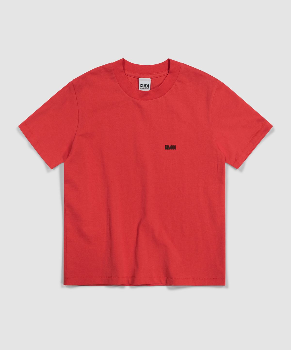 크래키(KRAKKI) [Women] Basic Logo Tee_Red [KR265PWT404]