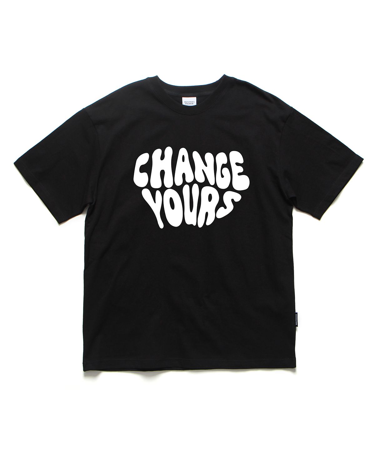 앱놀머씽(ABNORMALTHING) 체인지 오버핏 티셔츠 화이트 (CHANGE T-SHIRT WHITE)