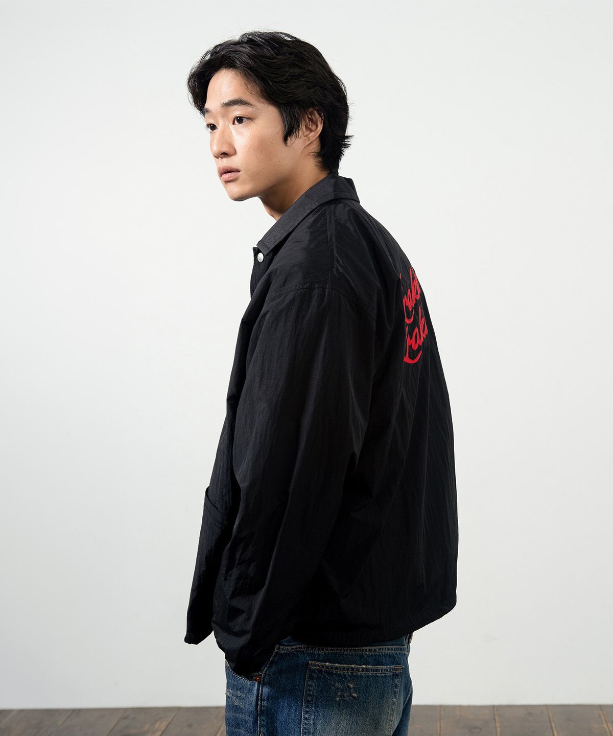 크래키(KRAKKI) [Unisex] Coach Jacket_Black [KR265PUJ412]