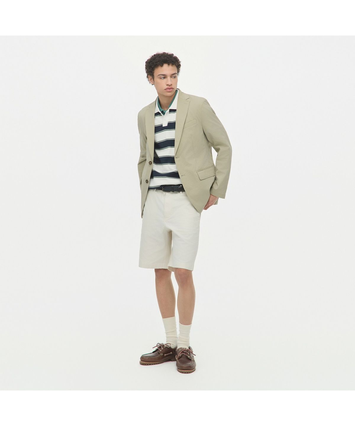 헨리코튼(HENRY COTTONS) [Imported Fabric] 스트레치 셋업 자켓 AHJAM26511BEL