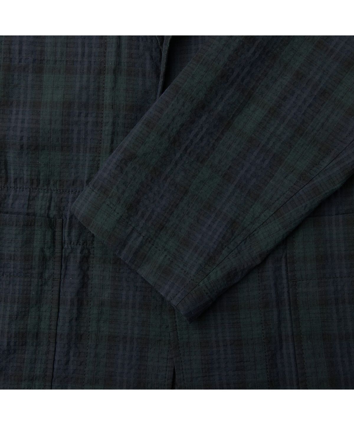 헨리코튼(HENRY COTTONS) [Imported Fabric] 체크 패턴 시어서커 자켓 AHJAM26551NYX