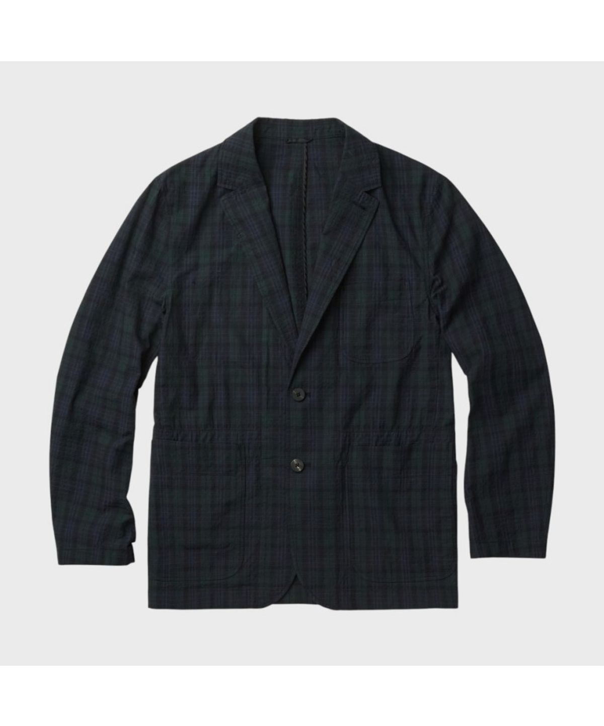 헨리코튼(HENRY COTTONS) [Imported Fabric] 체크 패턴 시어서커 자켓 AHJAM26551NYX