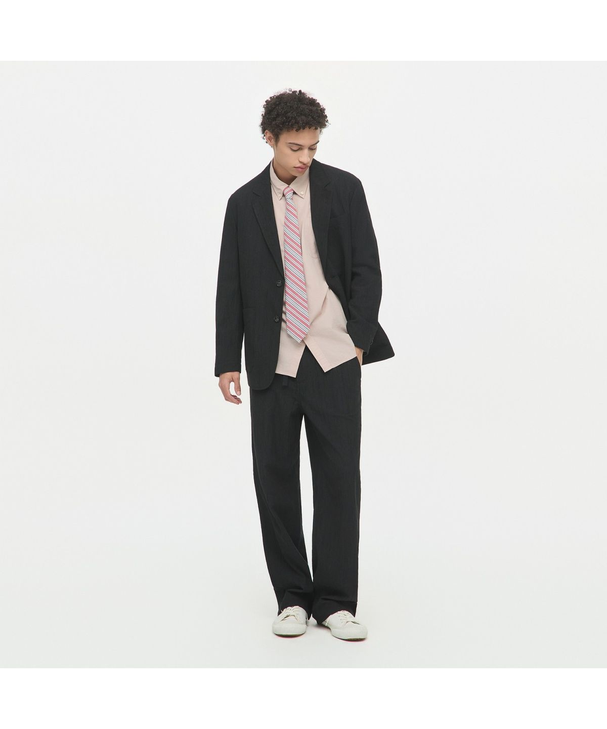 헨리코튼(HENRY COTTONS) 크리즈 셋업 자켓 AHJAM26541BKX