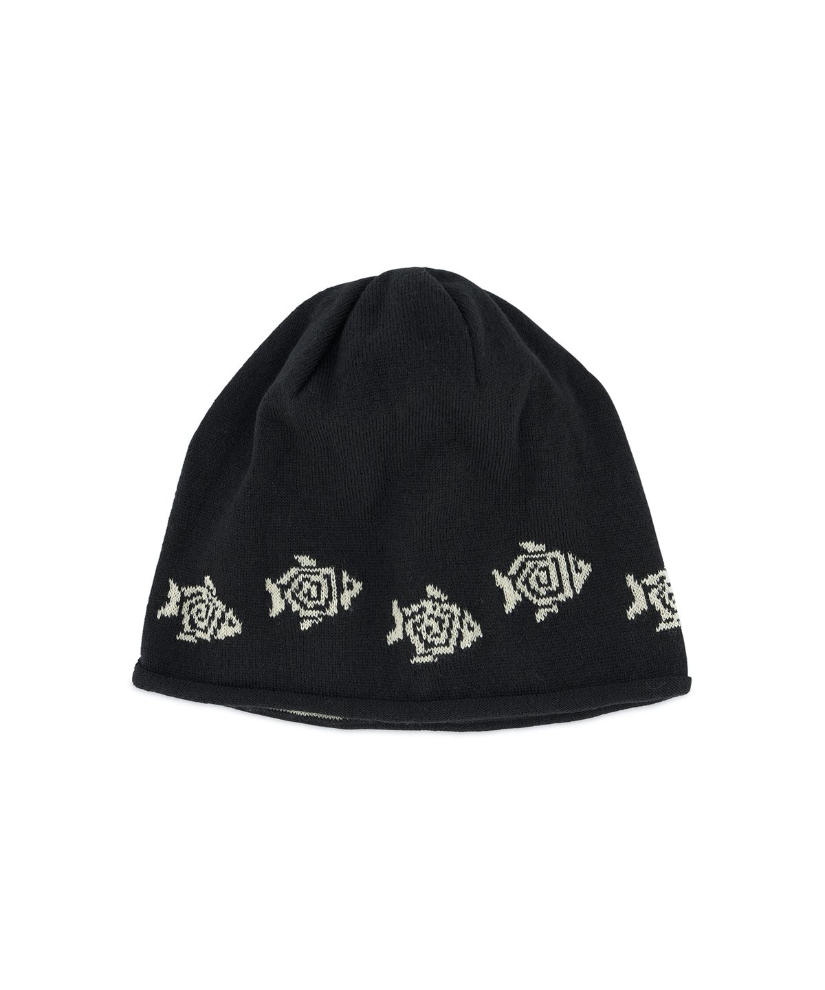 헬로 선라이즈(HELLO SUNRISE) HS Fish Logo Beanie_Black