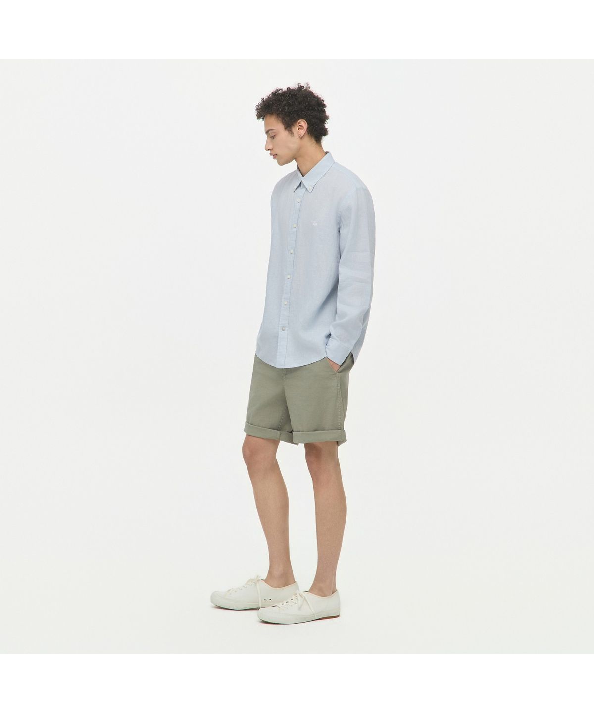헨리코튼(HENRY COTTONS) 린넨 솔리드 셔츠 (레귤러핏) AHSAM26211BUL