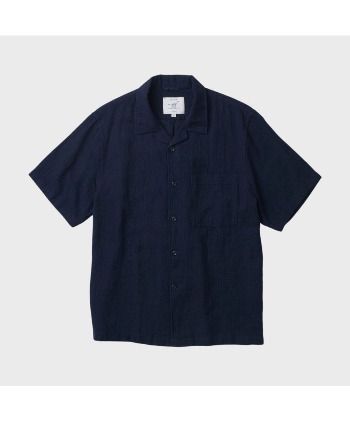 헨리코튼(HENRY COTTONS) [Imported Fabric] 마레(Mare) 오픈 카라 셔츠 AHSAM26651NYX