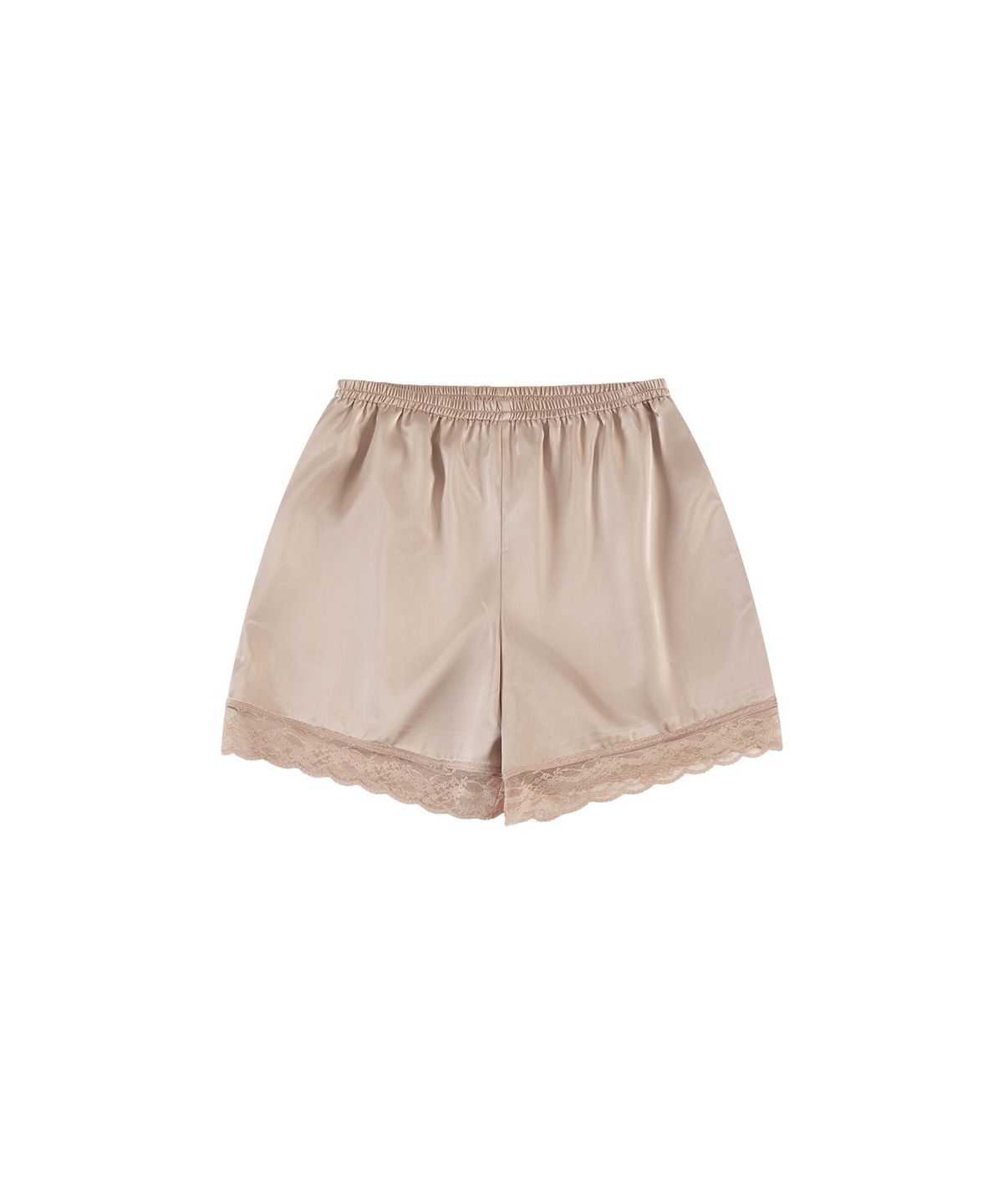 반원 아틀리에(VANONE ATELIER) P3308 레이스 실키 쇼츠_Soft pink