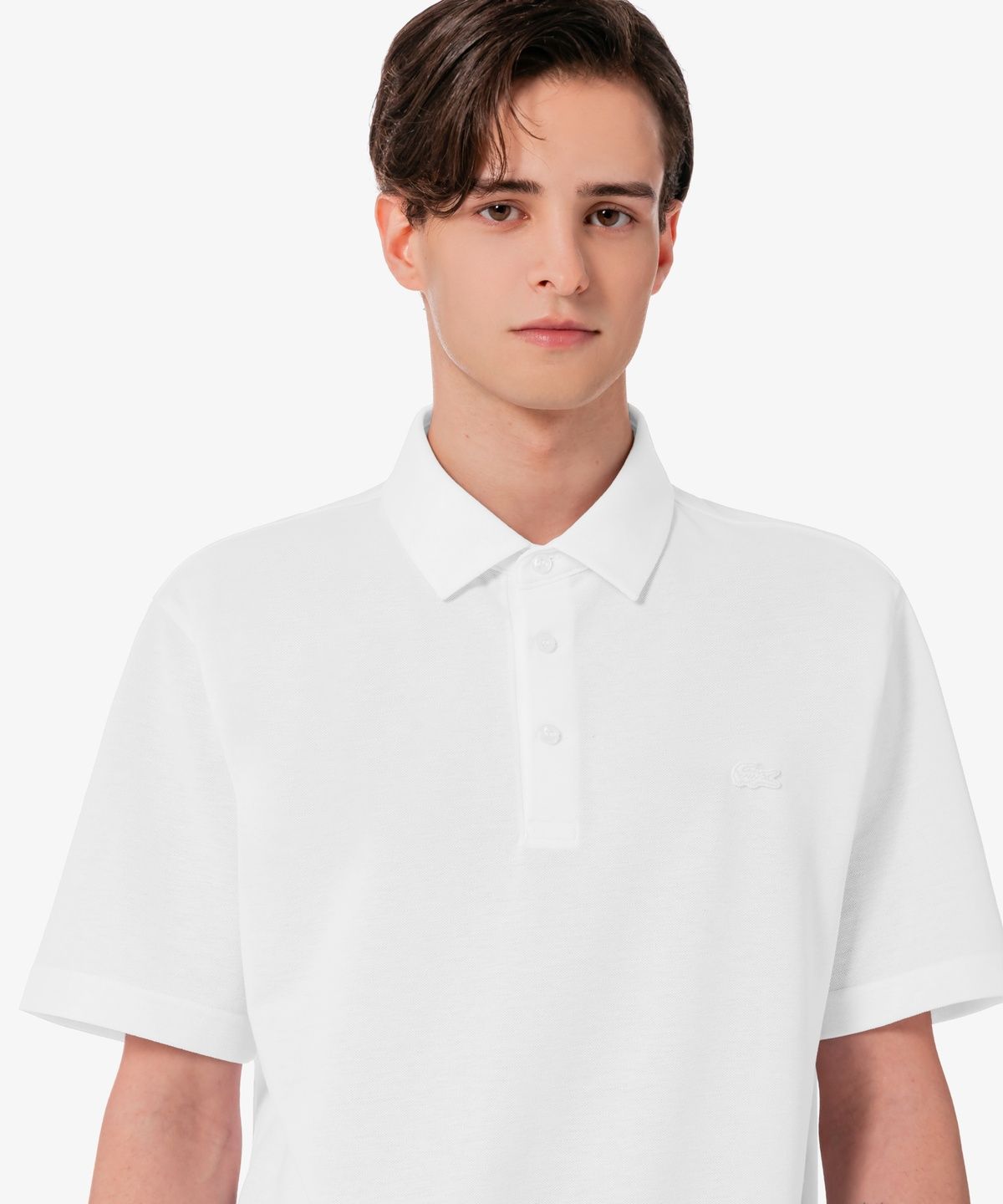 라코스테(LACOSTE) 남성 3버튼 강연 반팔 폴로 셔츠 PH662E-56G 001