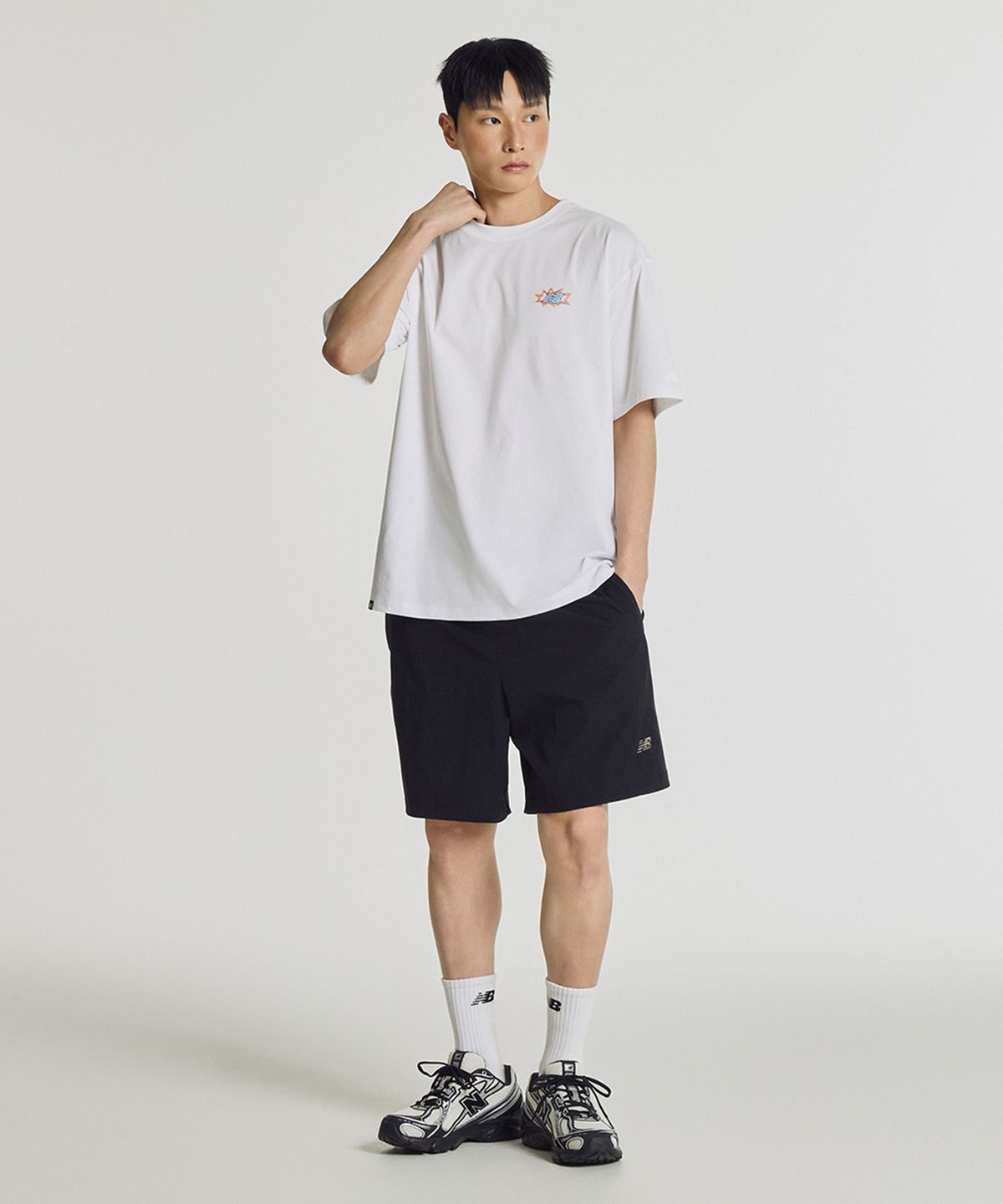 뉴발란스(NEW BALANCE) NBNEG25623 / UNI FROZEN 파워 반팔티 (WHITE)