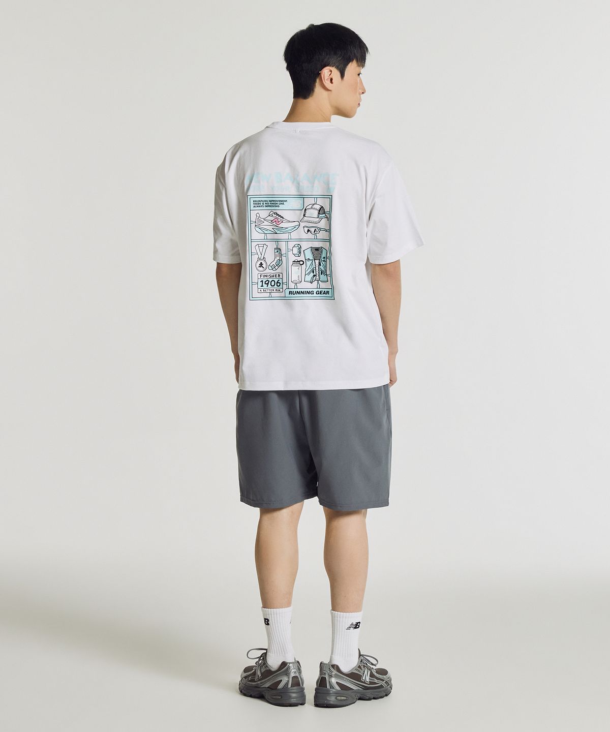 뉴발란스(NEW BALANCE) NBNEG35613 / UNI FROZEN 픽토그램 반팔티 (WHITE)