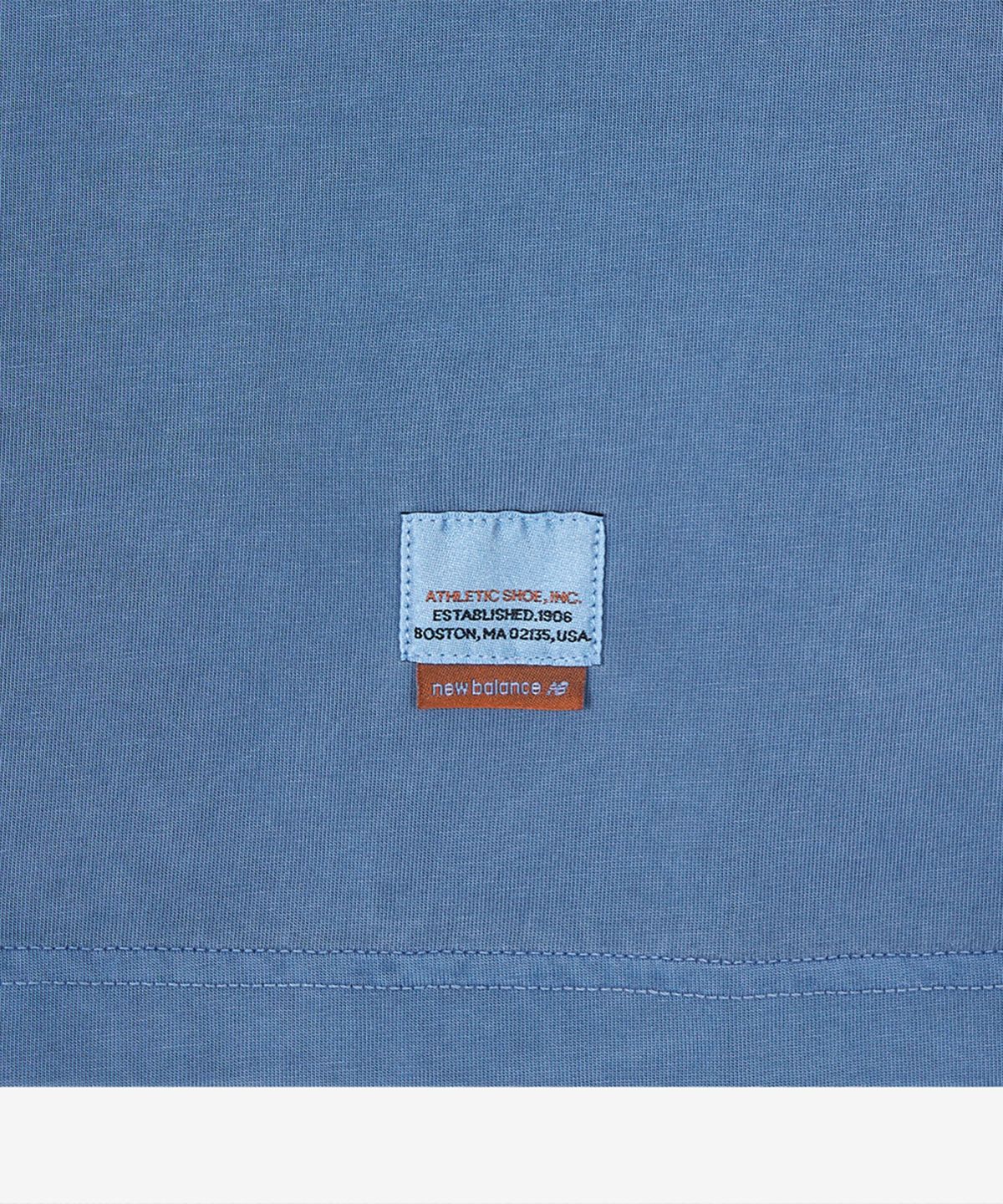 뉴발란스(NEW BALANCE) NBNEG21453 / UNI 에센셜 시그니처 다잉 반팔티 (DYEING BLUE)