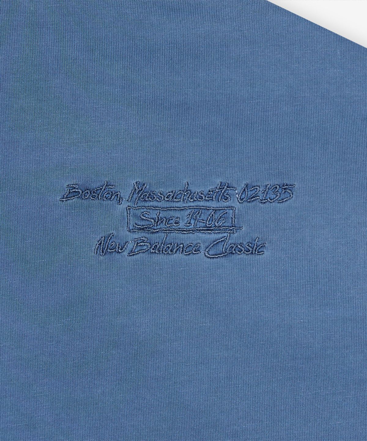 뉴발란스(NEW BALANCE) NBNEG21453 / UNI 에센셜 시그니처 다잉 반팔티 (DYEING BLUE)