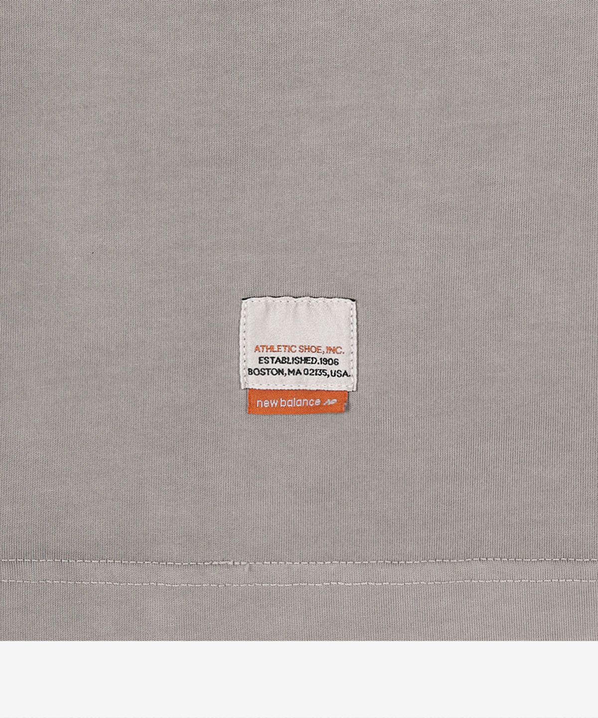 뉴발란스(NEW BALANCE) NBNEG21453 / UNI 에센셜 시그니처 다잉 반팔티 (DYEING GRAY)