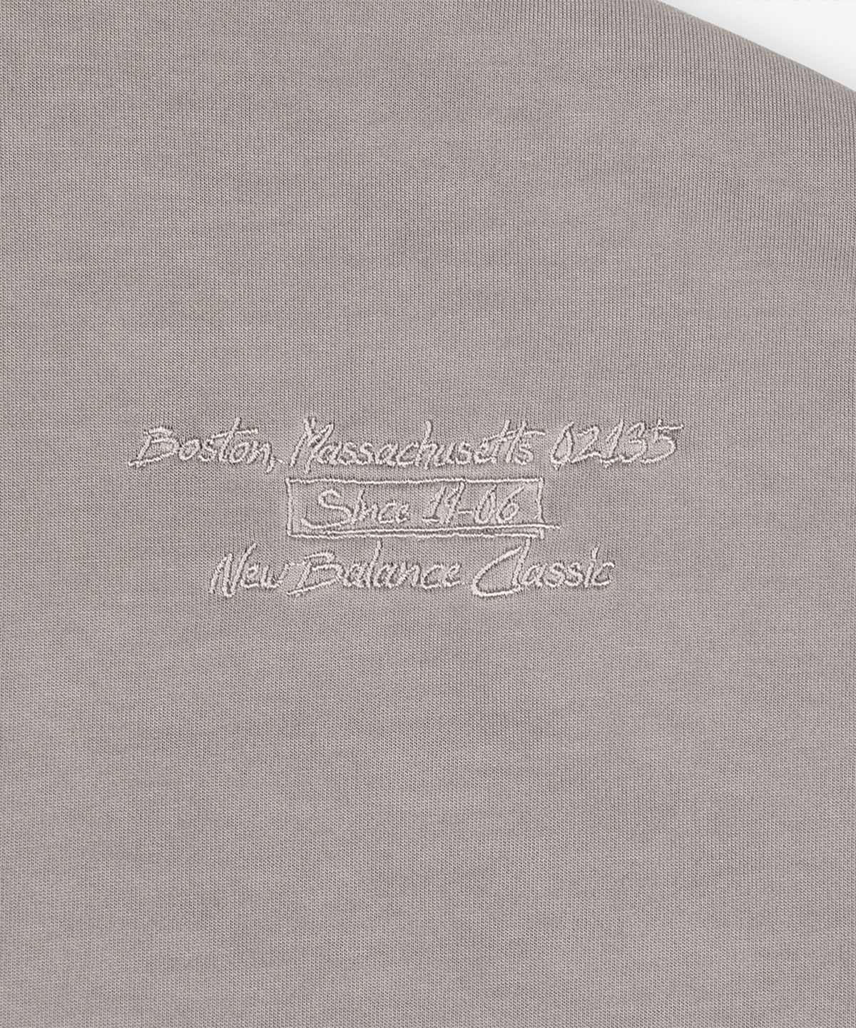 뉴발란스(NEW BALANCE) NBNEG21453 / UNI 에센셜 시그니처 다잉 반팔티 (DYEING GRAY)