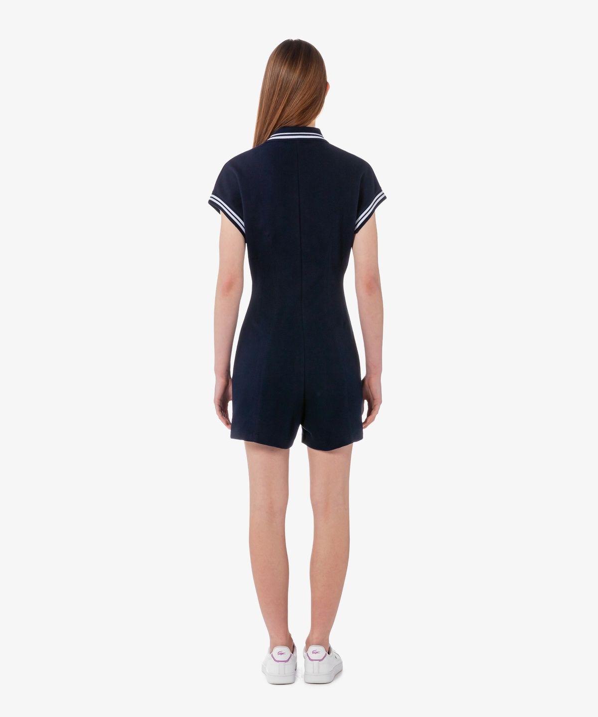 라코스테(LACOSTE) 여성 MIF 스트라이프 카라 점프수트 EF2431-56G 525