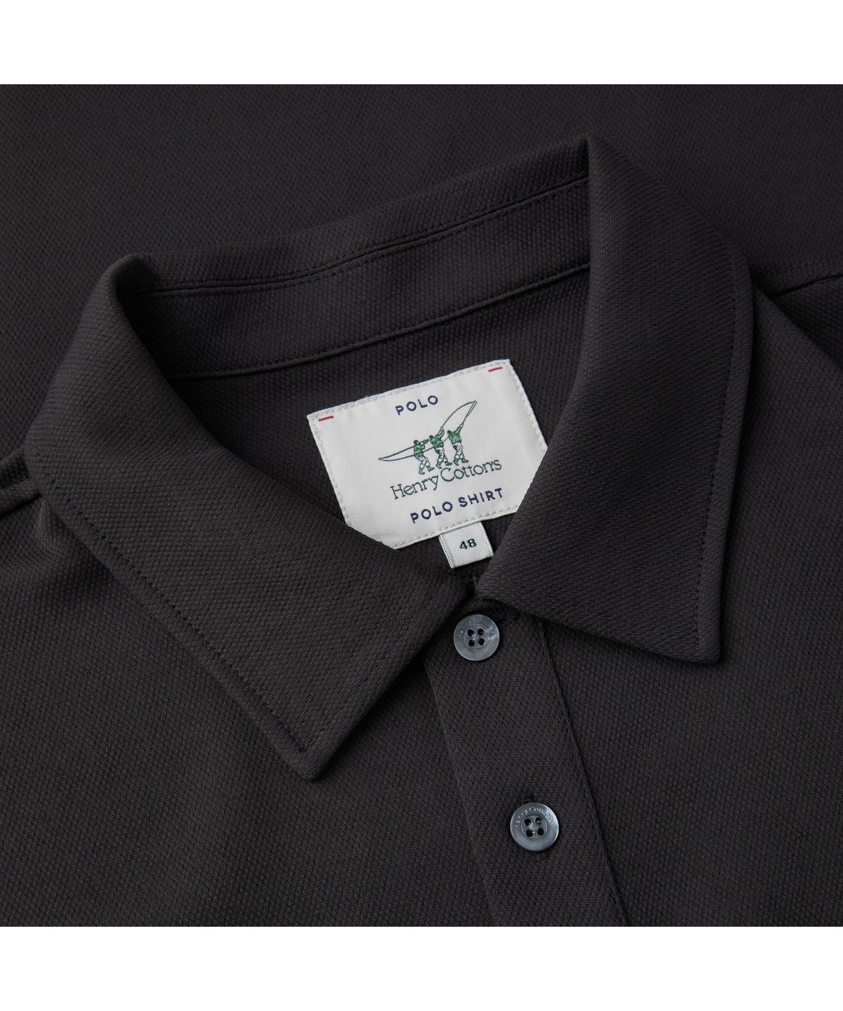 헨리코튼(HENRY COTTONS) [Imported  Fabric] 우븐 카라 반팔 티셔츠 AHTAM26401BRX