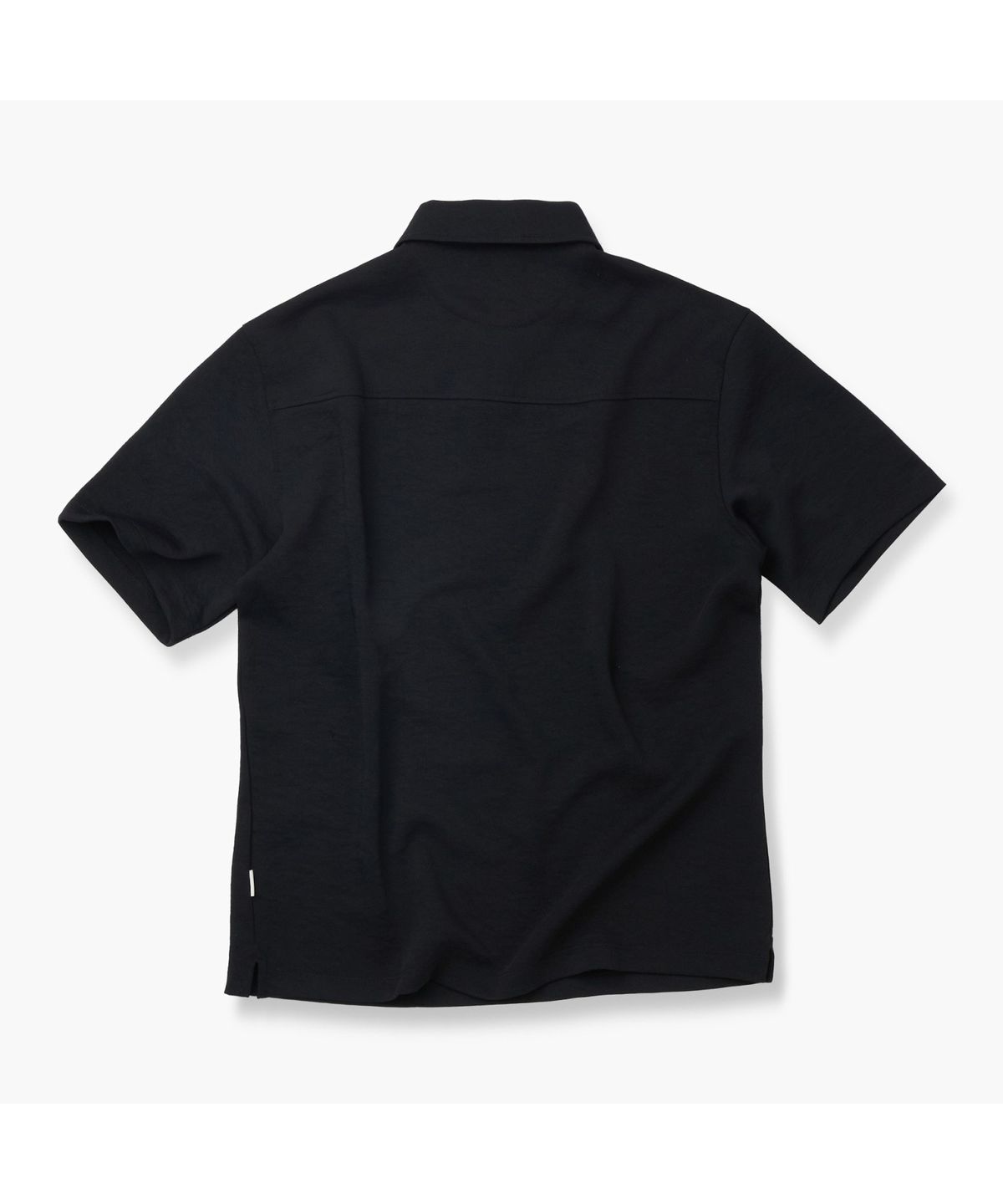 헨리코튼(HENRY COTTONS) [Imported  Fabric] 우븐 카라 반팔 티셔츠 AHTAM26401BKX