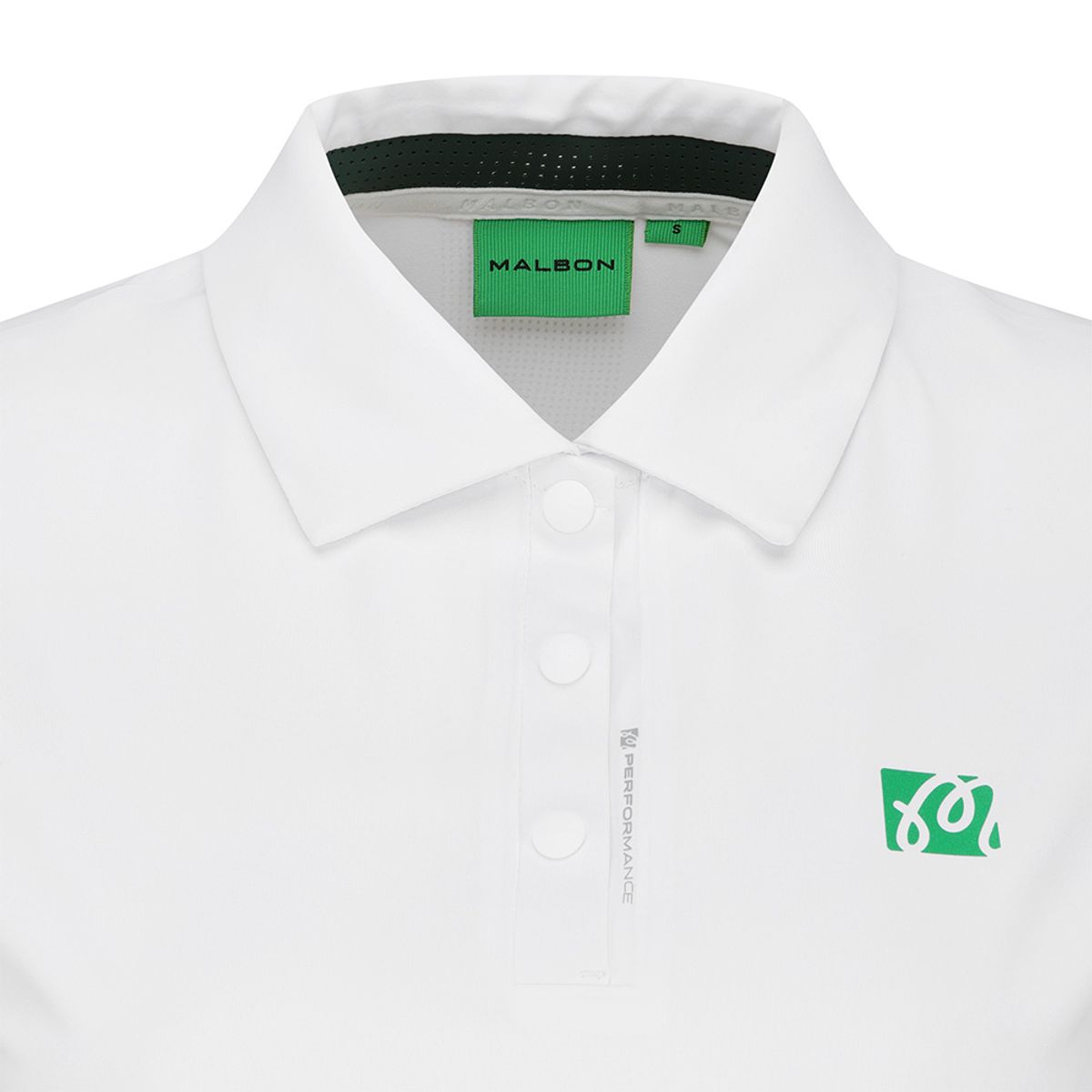 말본 골프(MALBON GOLF) 퍼포먼스 반팔 폴로 티셔츠 WHITE (WOMAN)