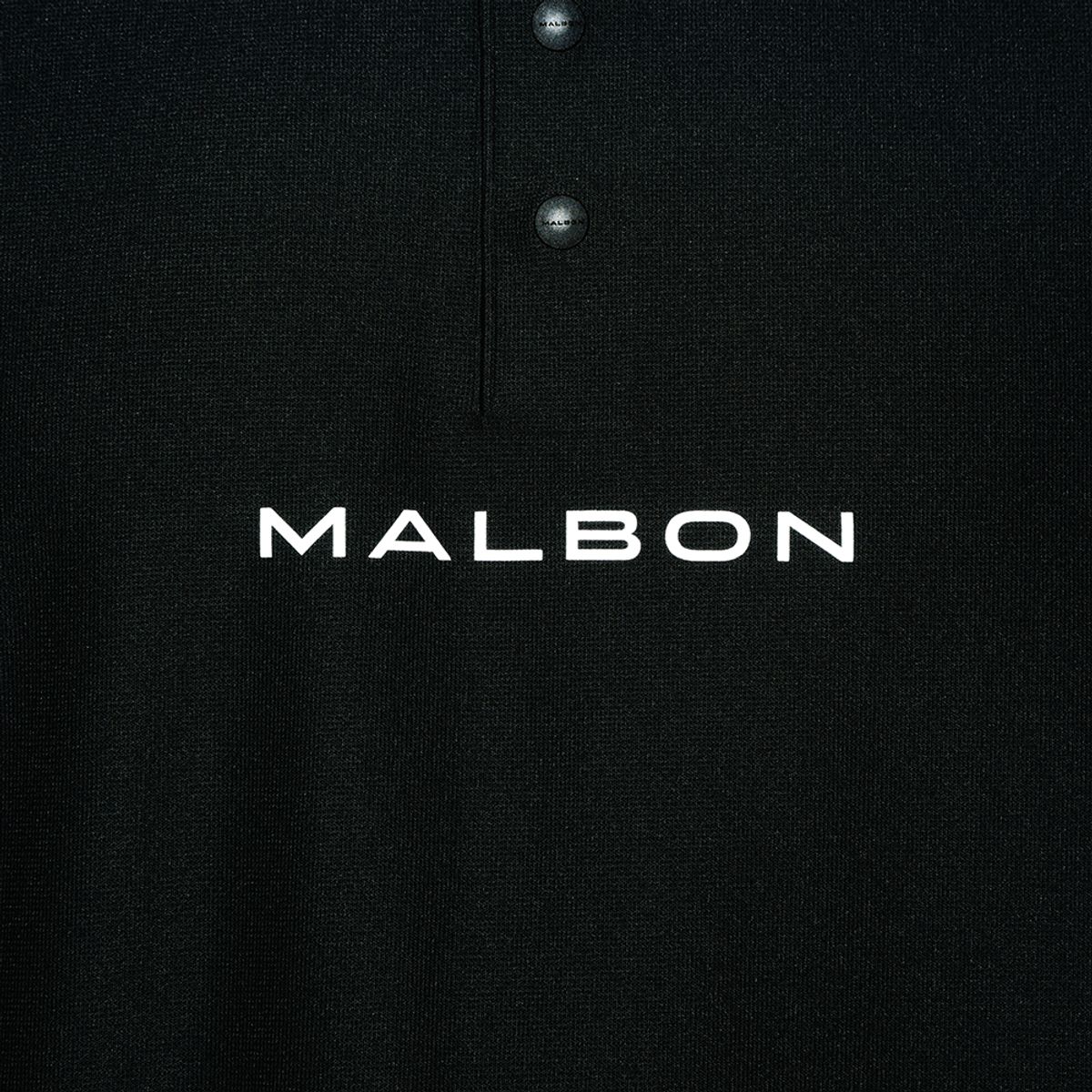 말본 골프(MALBON GOLF) 퍼포먼스 반팔 폴로 티셔츠 BLACK (MAN)