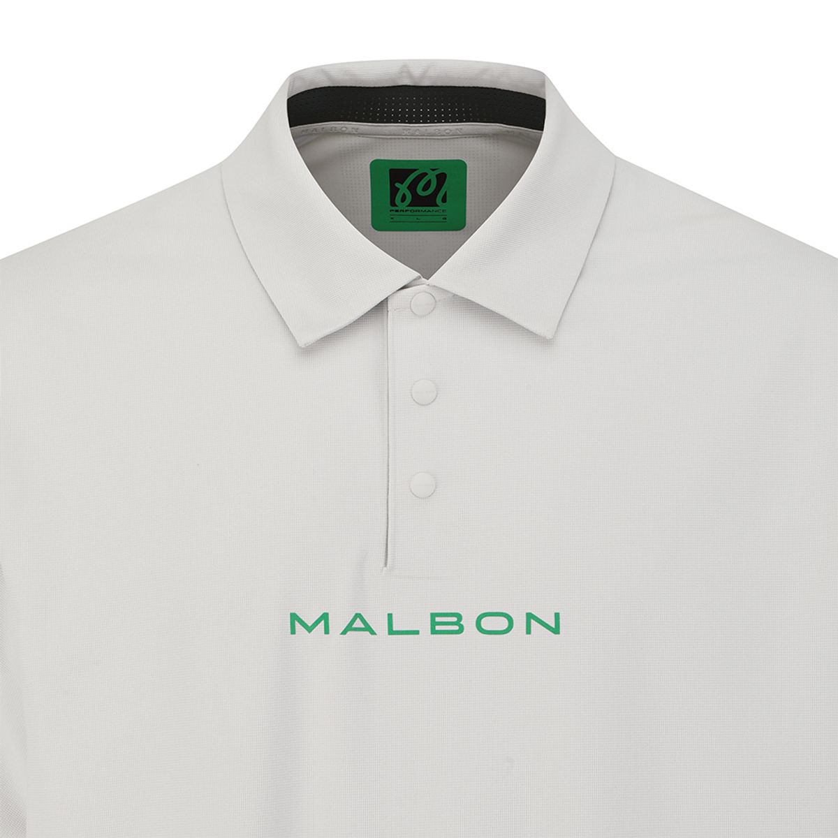 말본 골프(MALBON GOLF) 퍼포먼스 반팔 폴로 티셔츠 LIGHT GRAY (MAN)