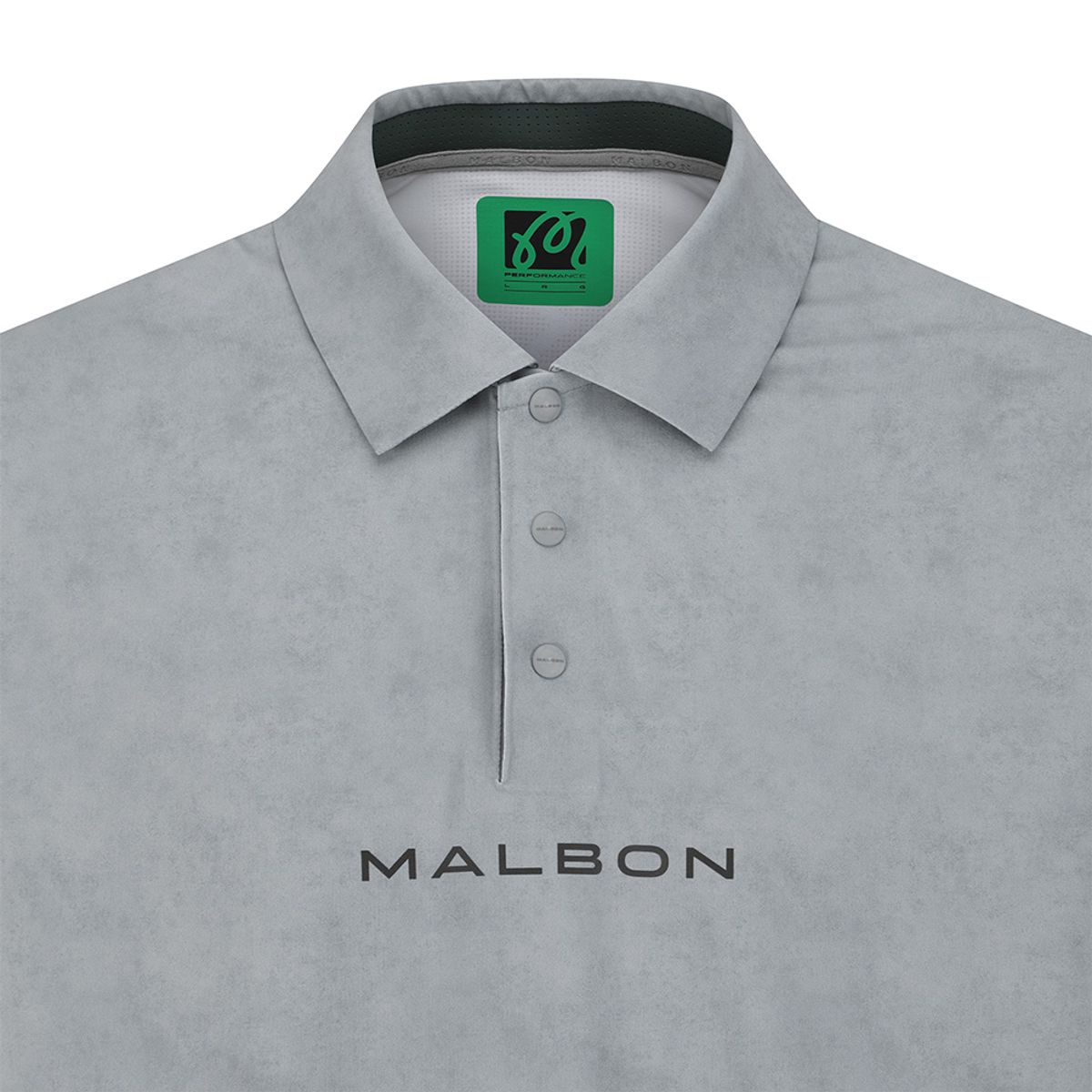말본 골프(MALBON GOLF) 퍼포먼스 반팔 폴로 티셔츠 GRAY (MAN)