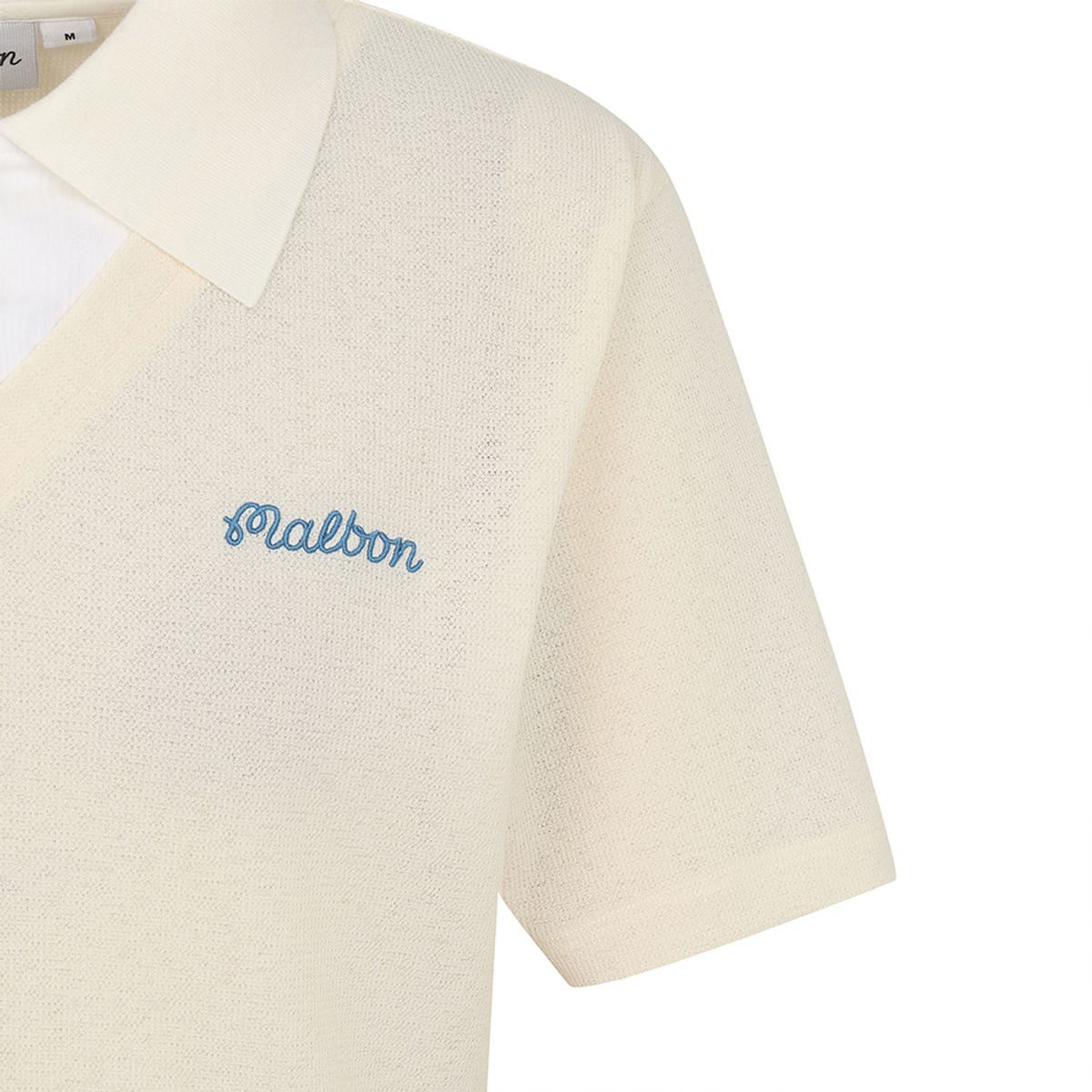 말본 골프(MALBON GOLF) 레이어드 카라 티셔츠 CREAM (WOMAN)