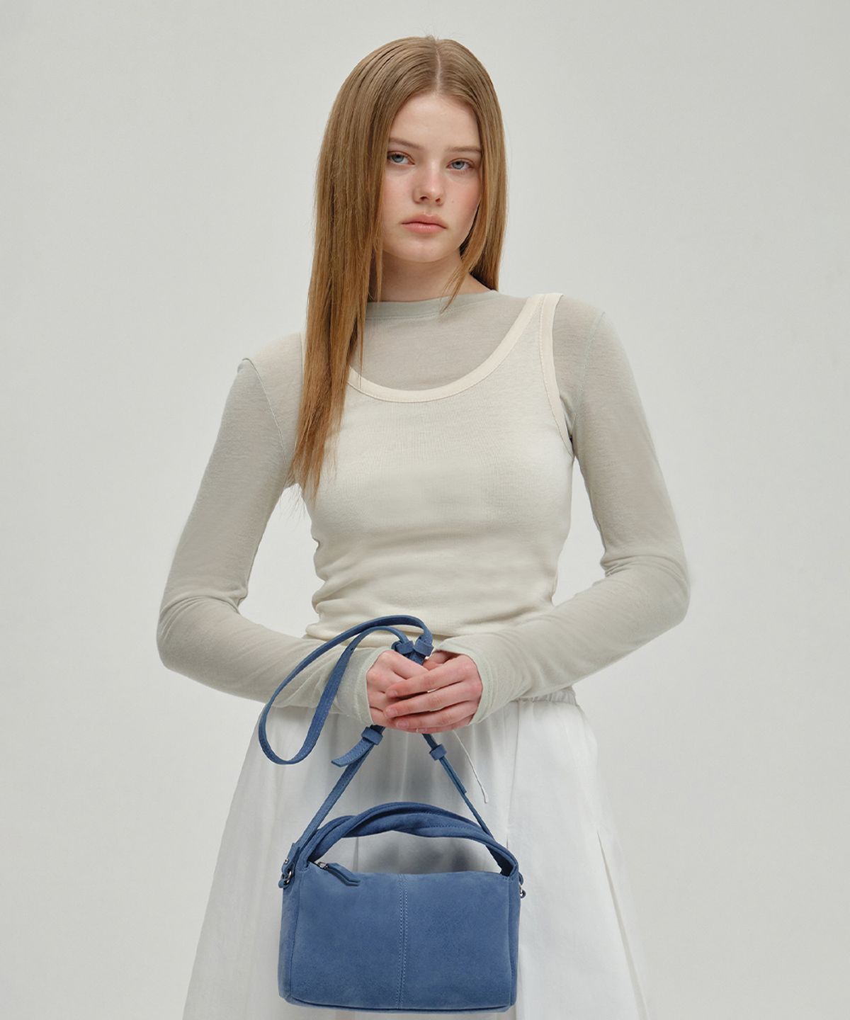 넛넛(NUTNUT) Nova Twist Strap Mini Bag - BLUE