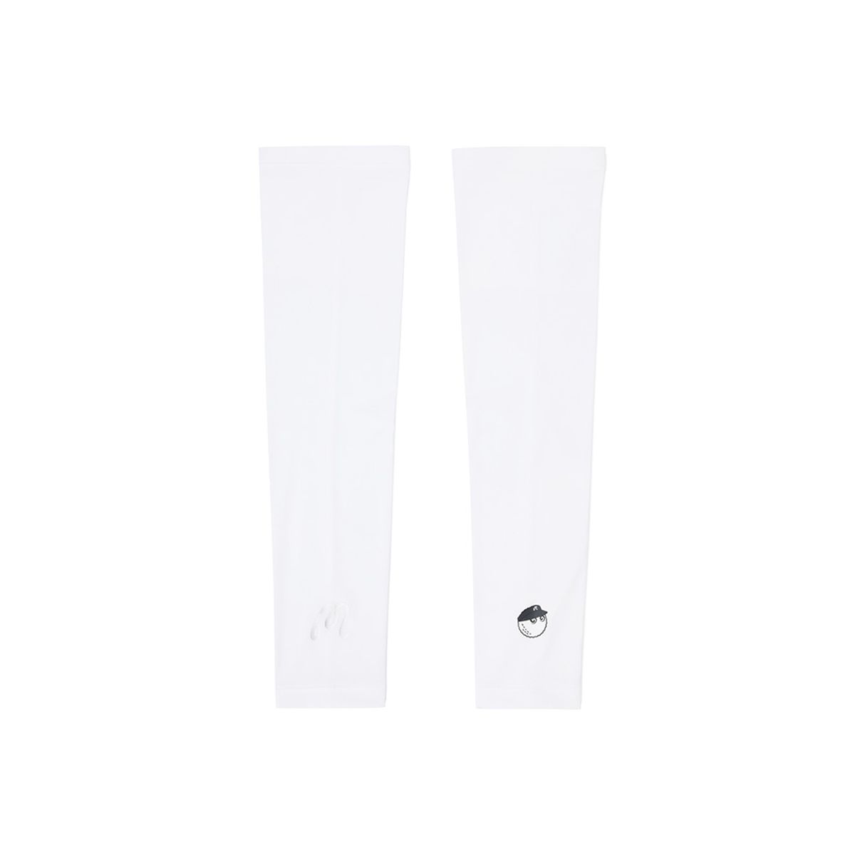 말본 골프(MALBON GOLF) 말본 로고 포인트 쿨링 팔토시 WHITE