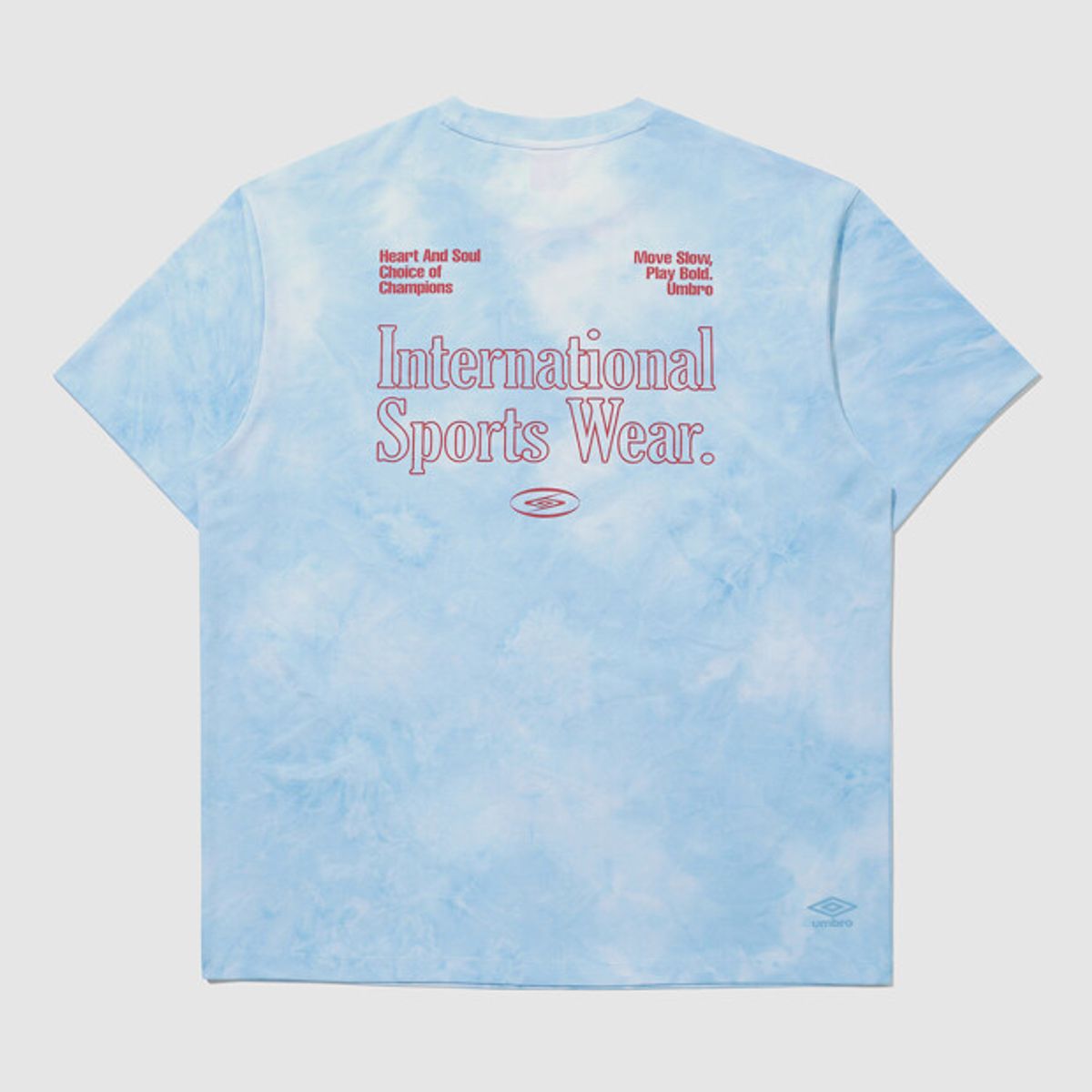 엄브로(UMBRO) [QUICK-DRY] 슬로우킥 프레쉬 다잉 반팔 티셔츠 스카이블루 UR221SRS52
