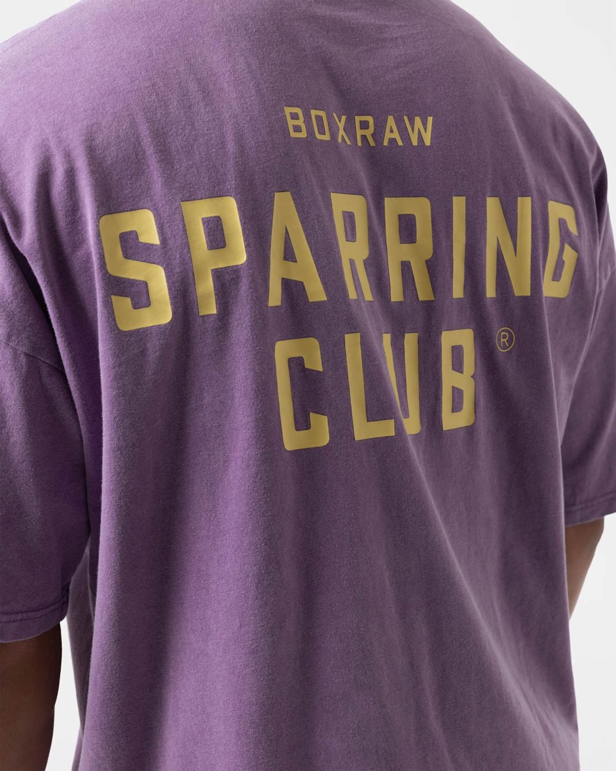 복스로(BOXRAW) 스파링 클럽 오버사이즈 티셔츠 - 남성 M BXRW-SPCLT [워시드 퍼플]