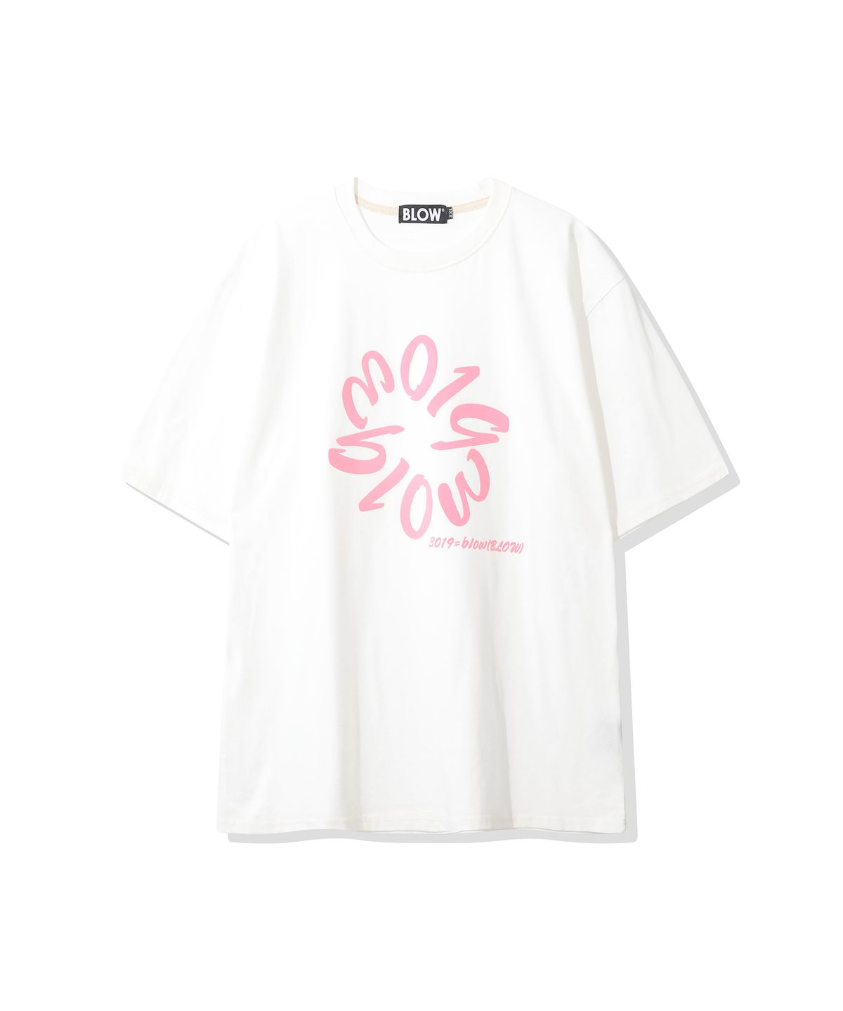 블로우(BLOW) PIGMENT_TYPOGRAPHY T-SHIRT [PINK LOGO]