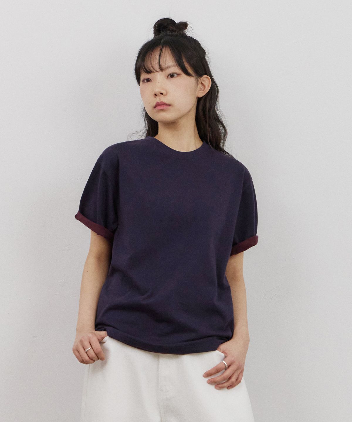 어반스터프(URBANSTOFF) 더블 레이어드 티 (네이비)