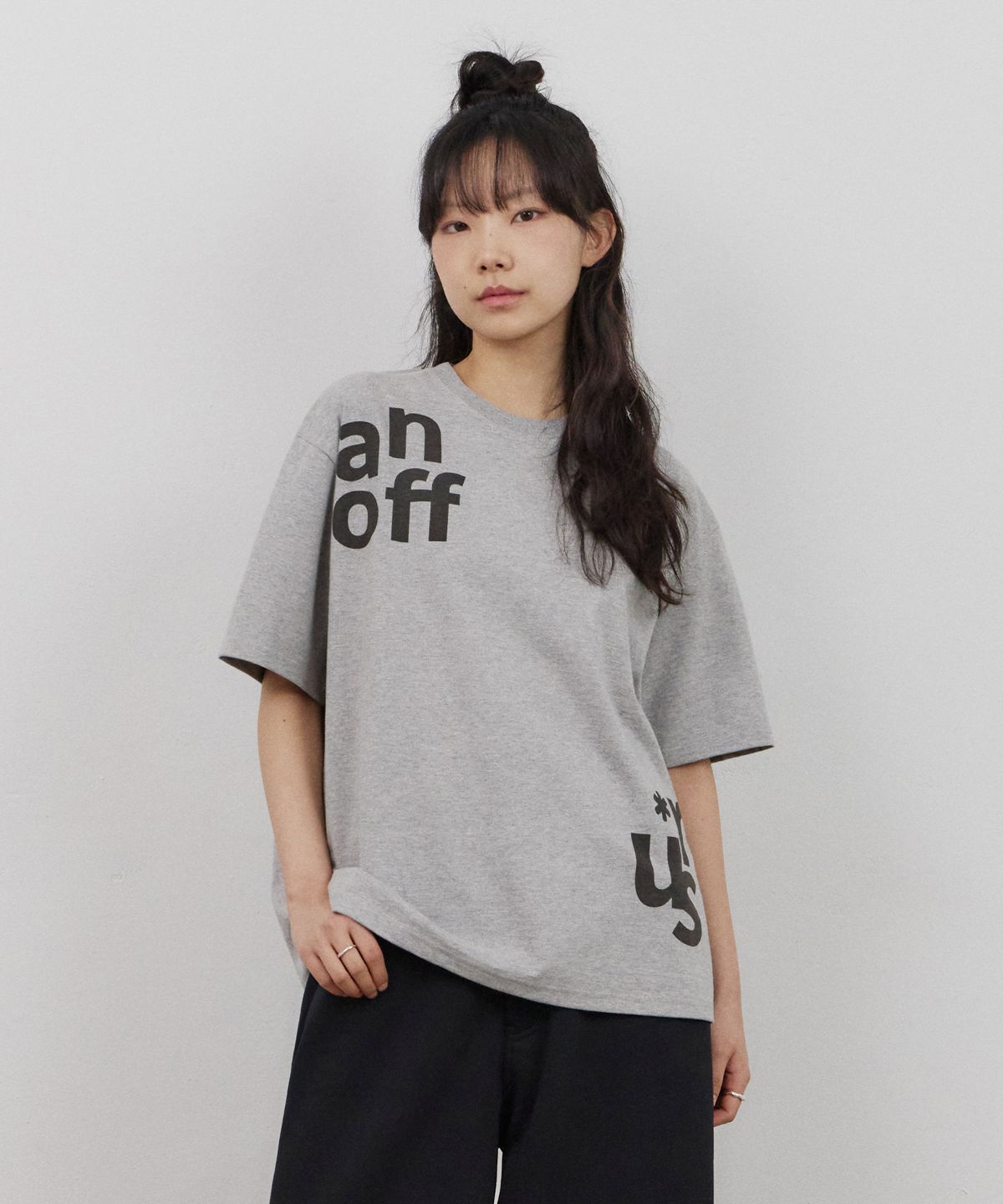 어반스터프(URBANSTOFF) 시프트 레터 티 (멜란지)