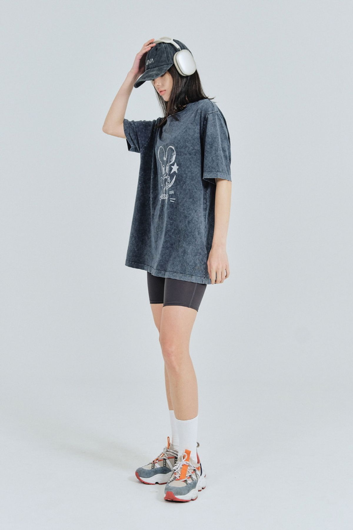 비나앤코(VINAANDCO) 4부 힙업레깅스 - 다크그레이 (XS/S/M/L)