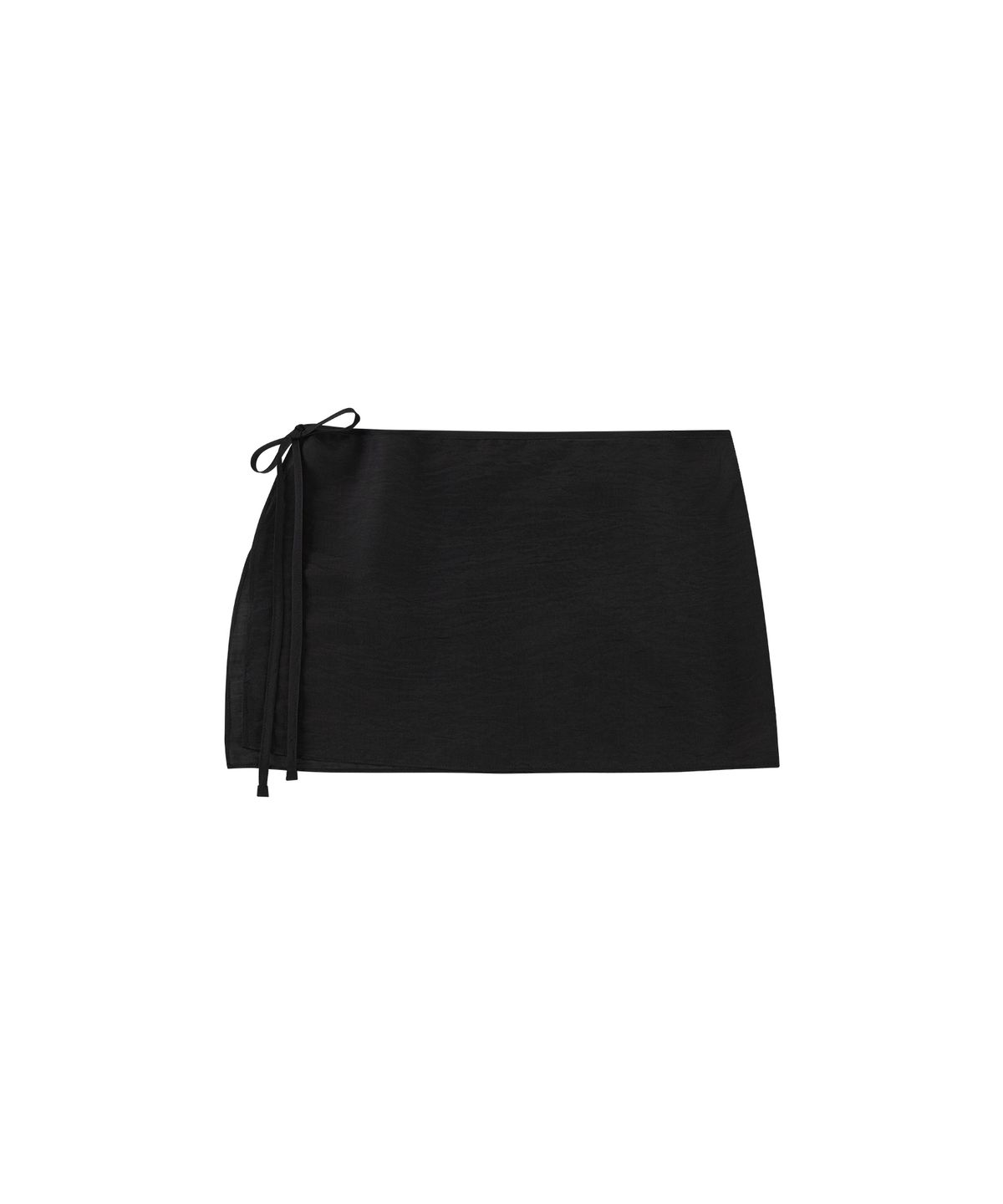 반원 아틀리에(VANONE ATELIER) P3324 시폰 랩 스커트_Black